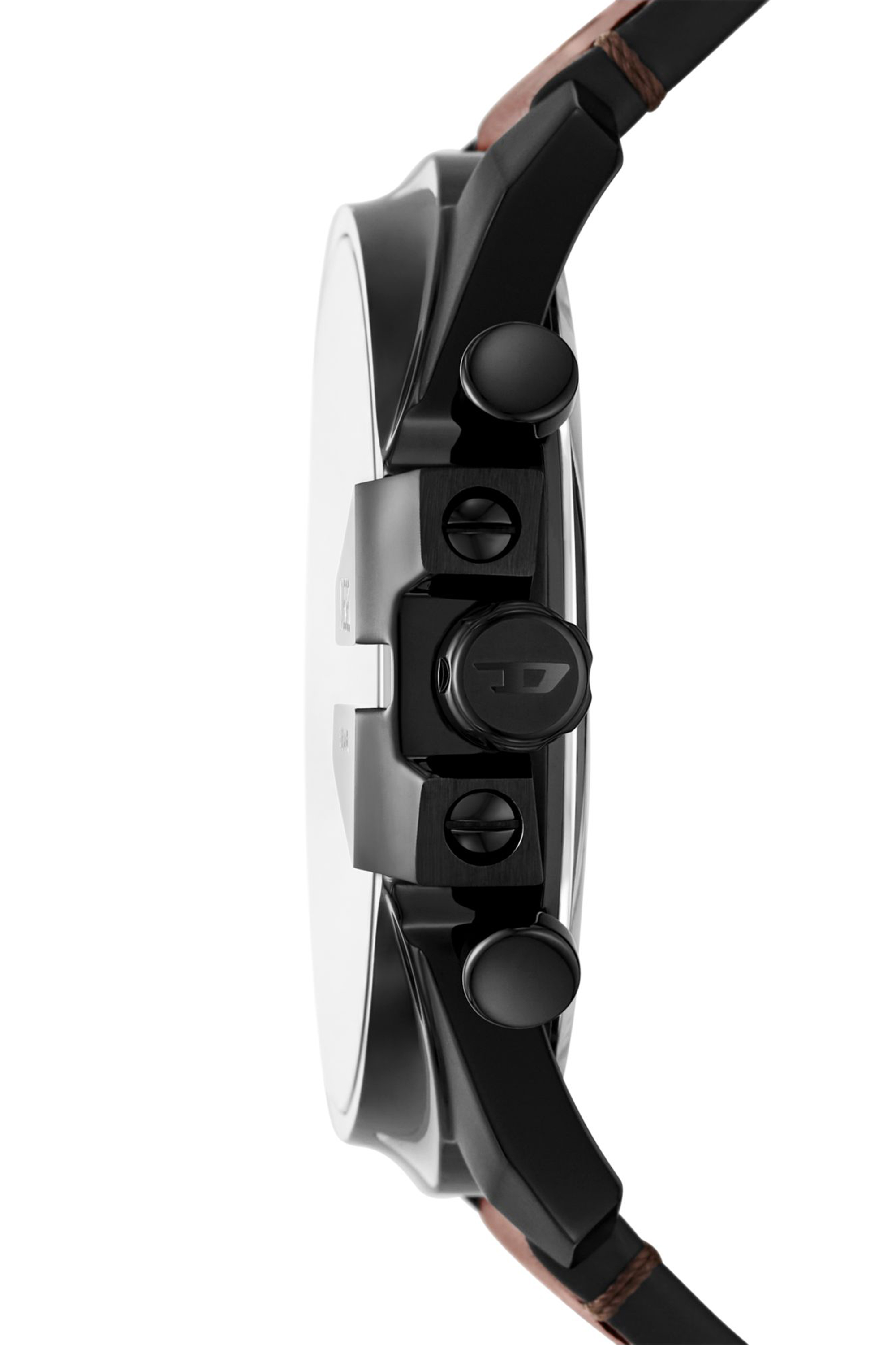 Diesel - DZ4692 WATCH, Herren Mega Chief Slim Armbanduhr aus braunem Leder in Braun - 3