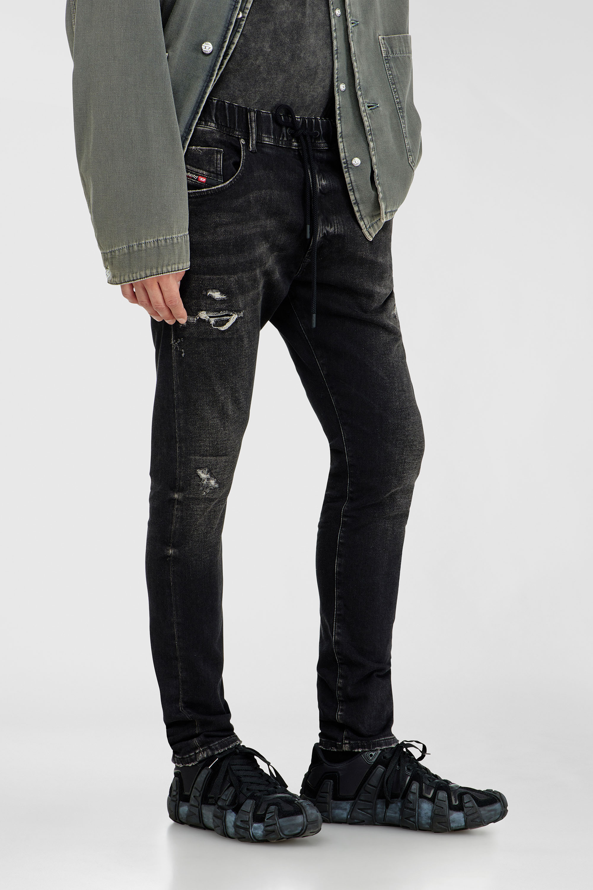 Diesel - Herren Regular E-Krooley Joggjeans&reg; 09Q22, Schwarz/Dunkelgrau - 5