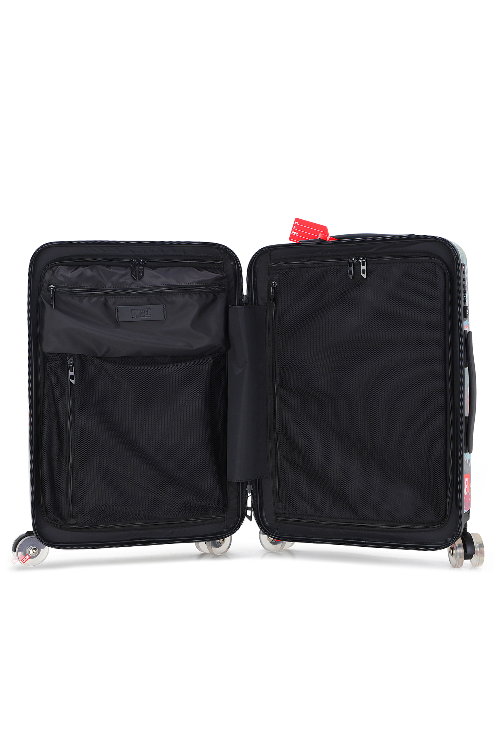 Diesel - DIESEL PC PRINTED TROLLEY-STICKERS- DSL0, Unisex Koffer im Sticker-Stil Gr&ouml;&szlig;e S in Bunt - 4