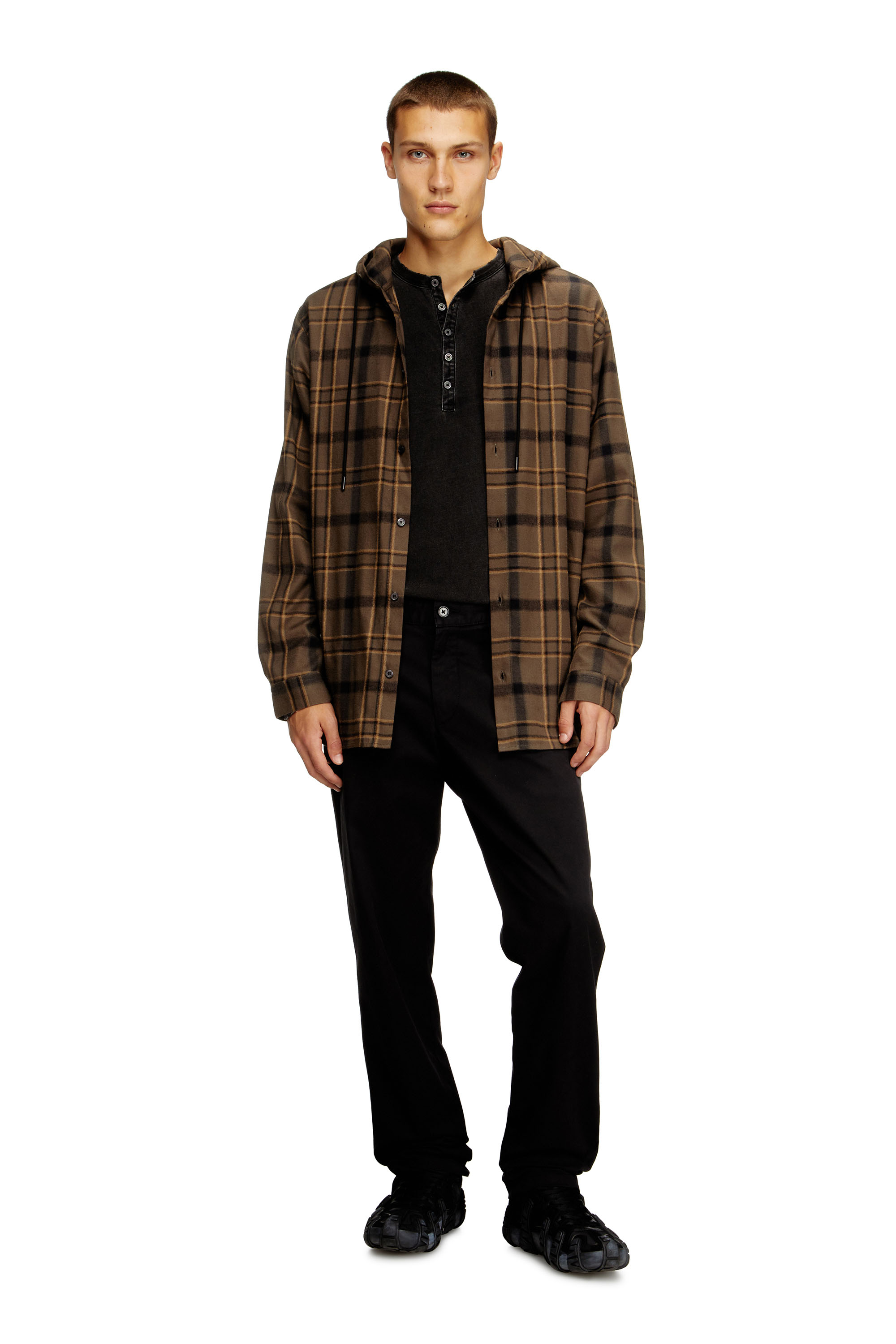 Diesel - P-DEFINE-EPCH, Herren Baumwollhose mit Nutzschlaufe in Schwarz - 1