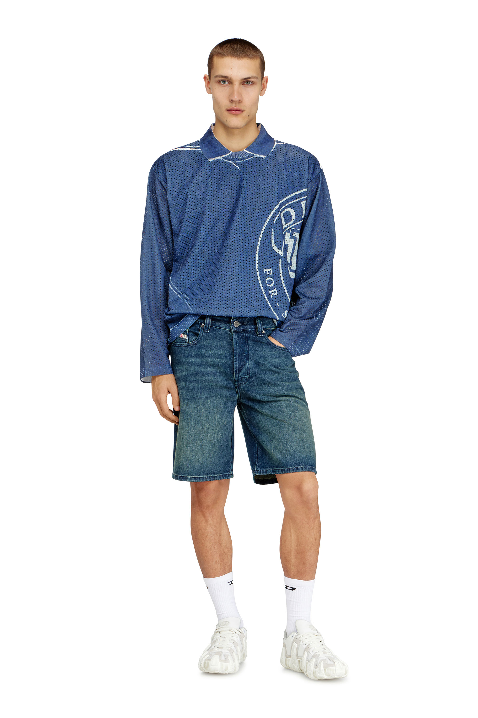 Diesel - REGULAR-SHORT, Herren Denim-Shorts mit schlichtem Aussehen in Blau - 1