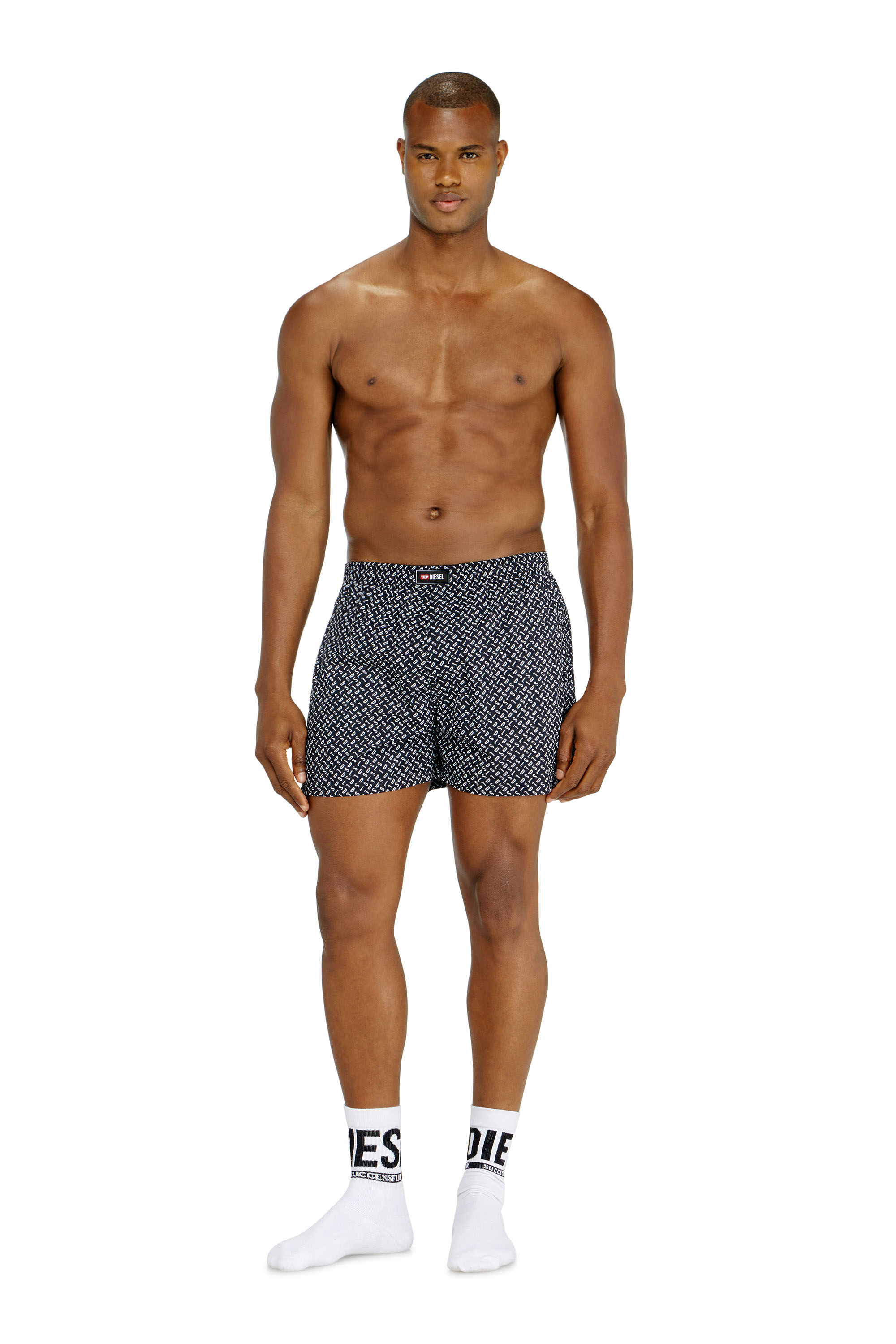Diesel - RYAN-D-CORE-3PACK, Herren Boxershorts aus Baumwolle mit unifarbenem und all-over DSL-Print im Dreierpack in Bunt - 2