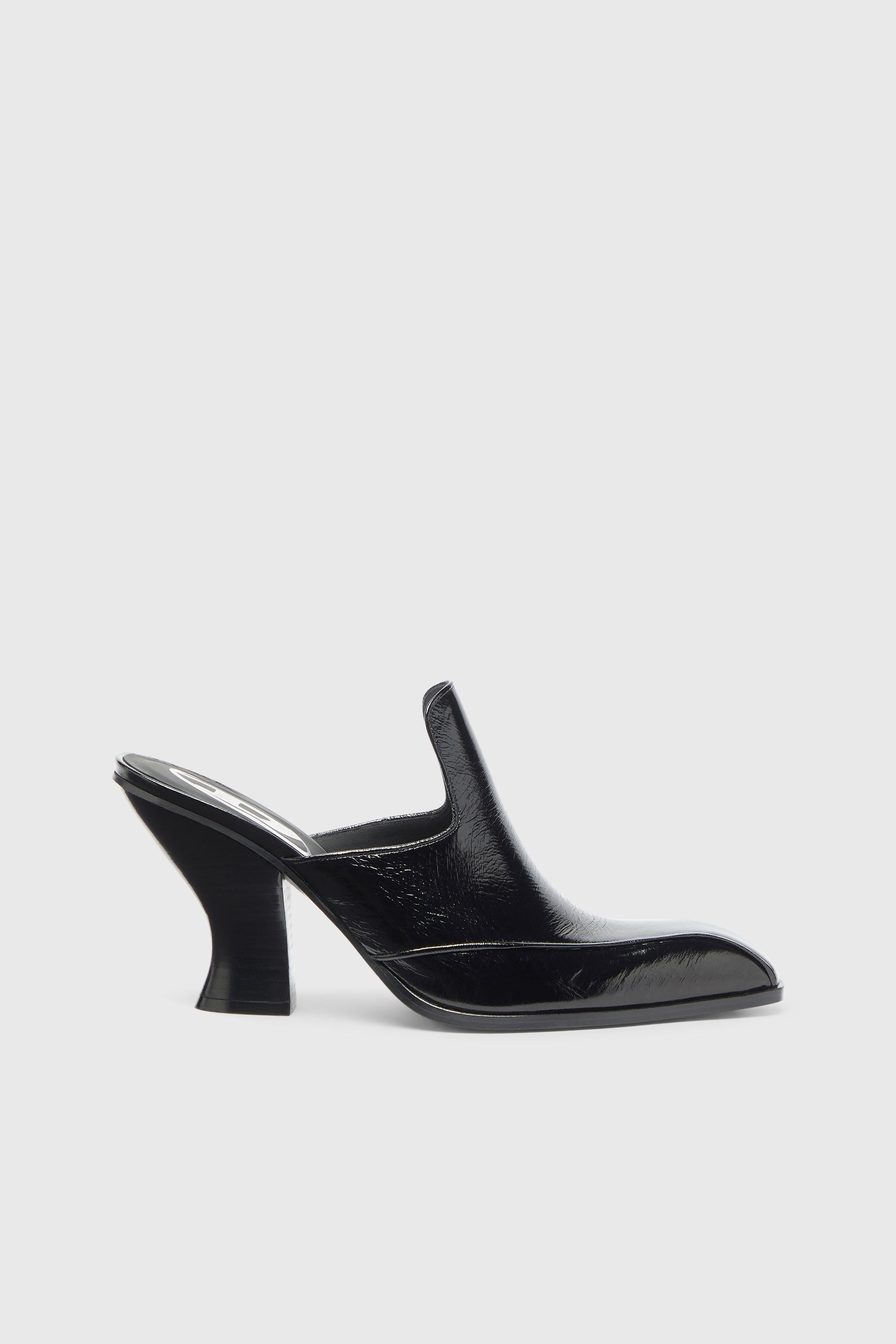 Diesel - D-LUFFY-75-MULE, Damen D-Luffy - Mules im Lackleder im Western-Stil in Schwarz - 1