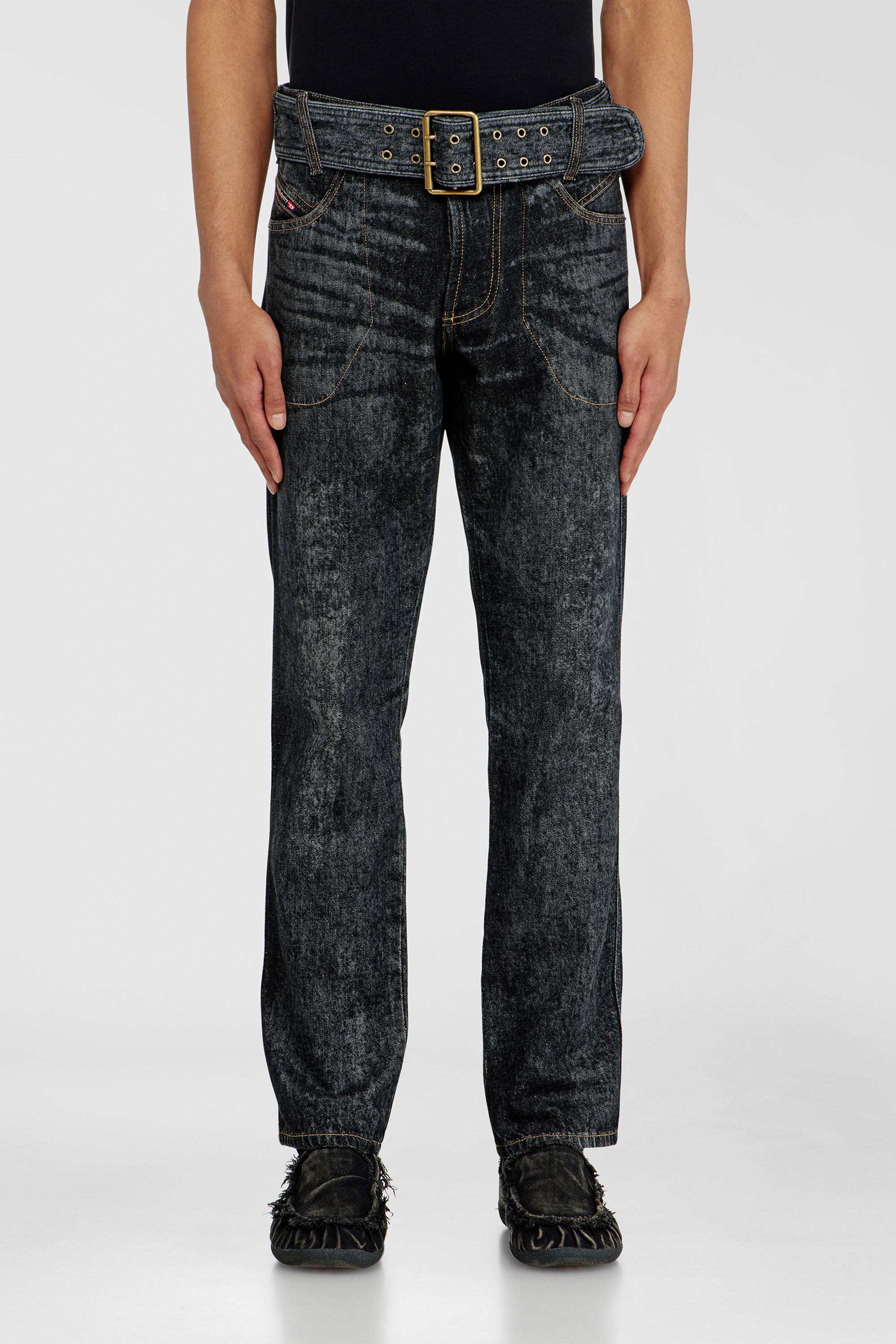 Diesel - Herren Slim Jeans D-Villus 09Q24, Schwarz/Dunkelgrau - 1