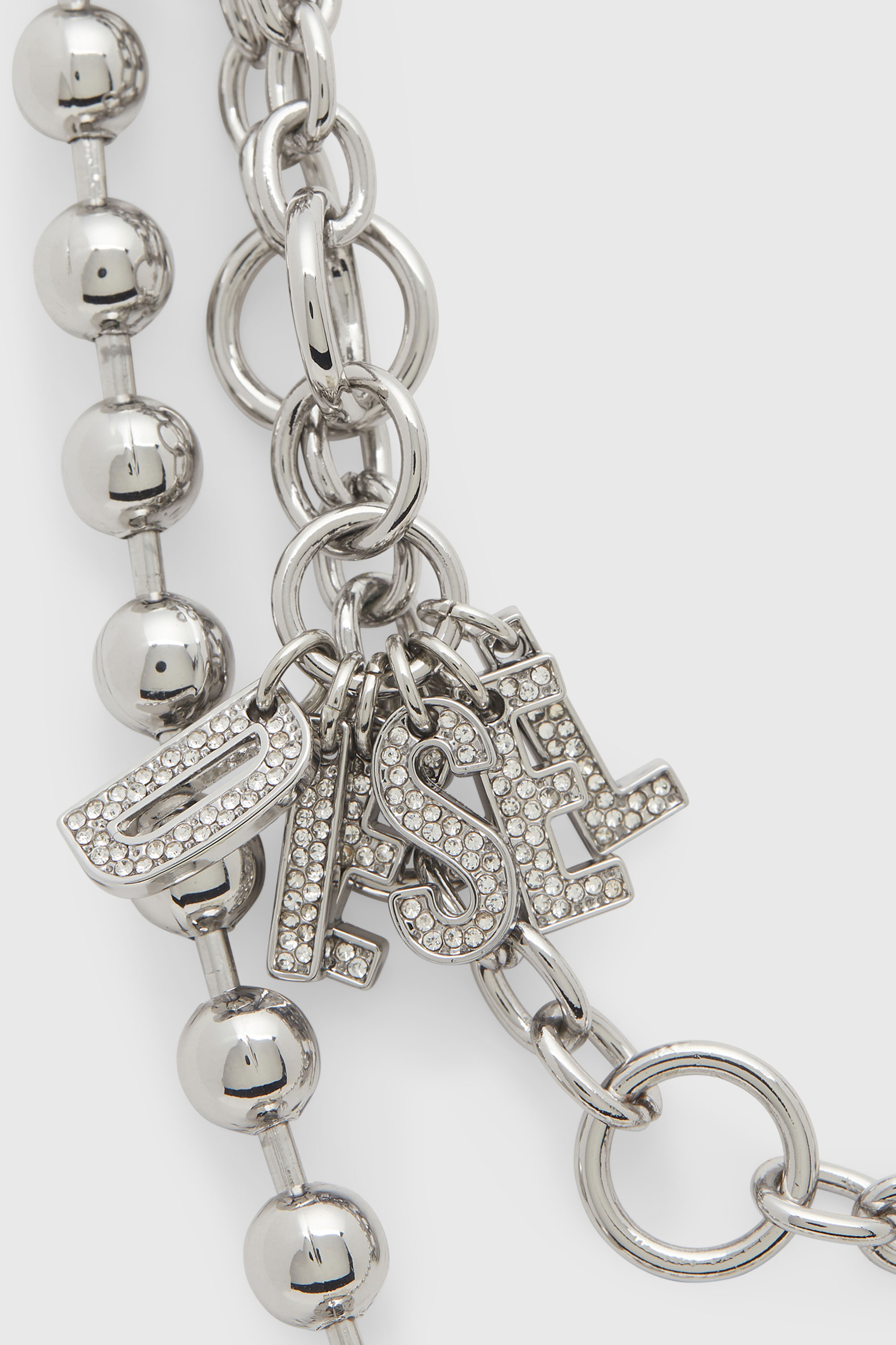 Diesel - CHAIN-D II L, Damen Metallanh&auml;nger mit Ketten und Anh&auml;ngern in Silber - 2