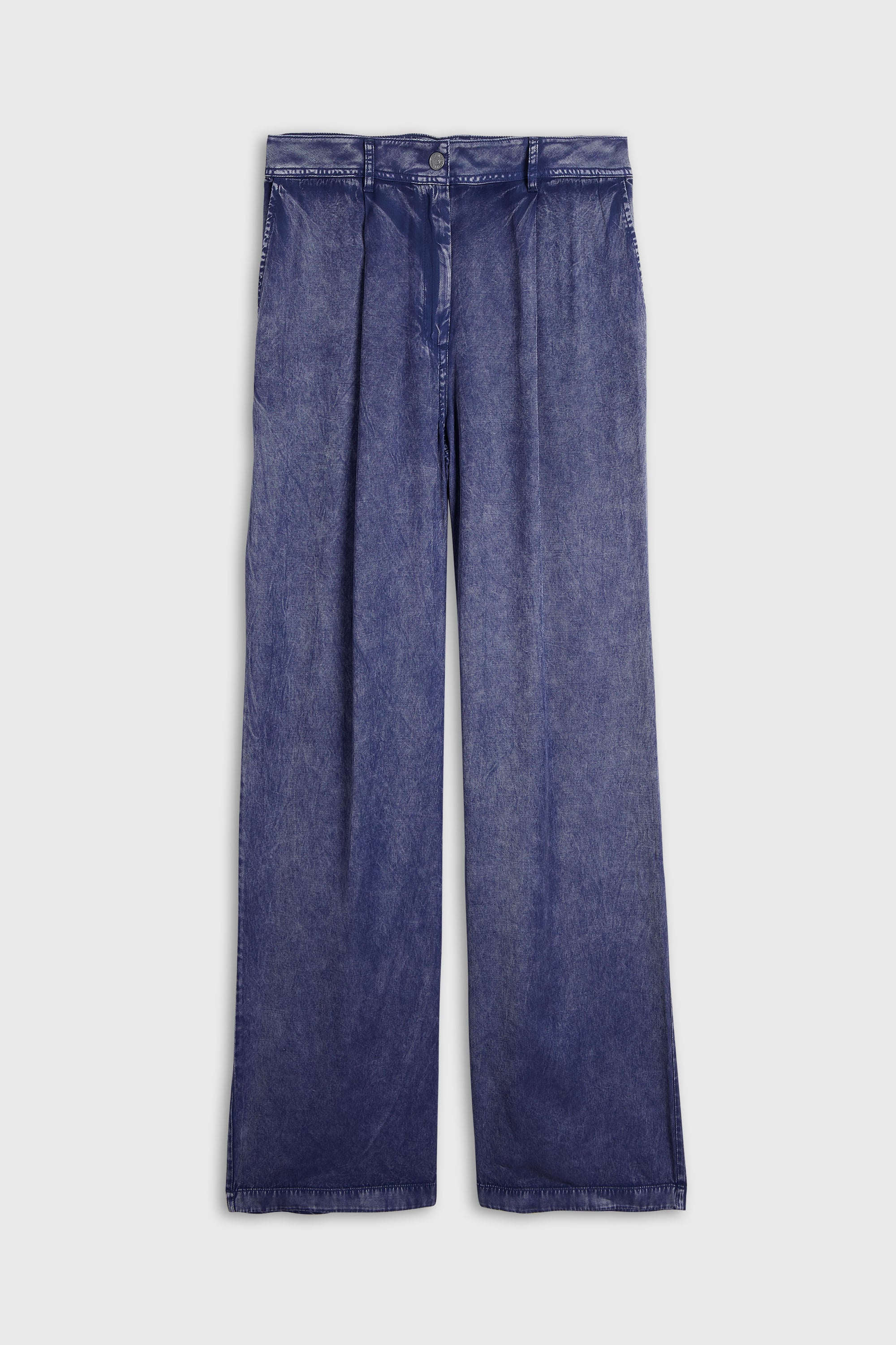 Diesel - P-AUSTINE, Damen Wide-Leg-Hose aus Viskose in Denim-Optik in Dunkelblau - 2