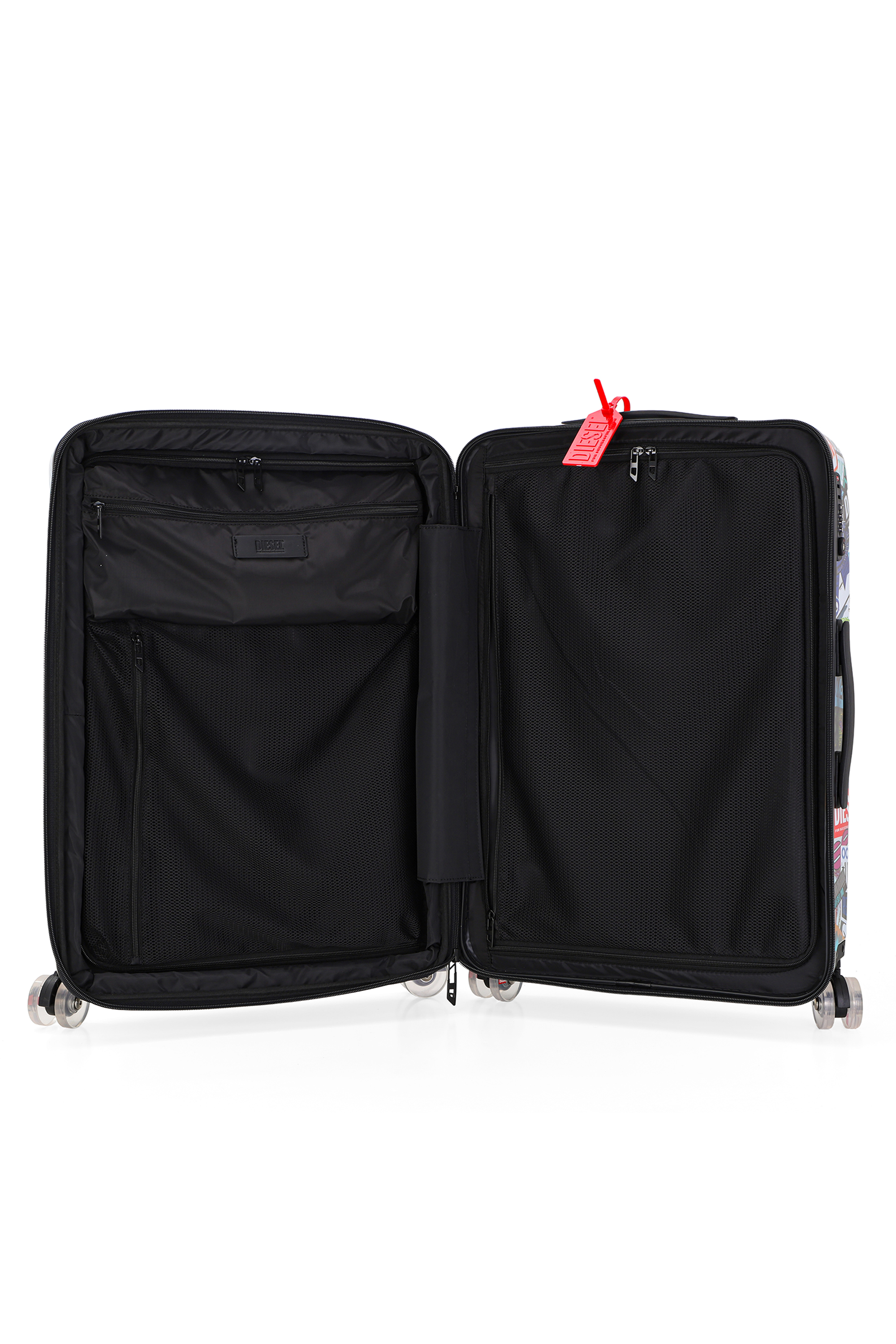 Diesel - DIESEL PC PRINTED TROLLEY-STICKERS- DSL0, Unisex Koffer im Sticker-Stil Gr&ouml;&szlig;e M in Bunt - 3