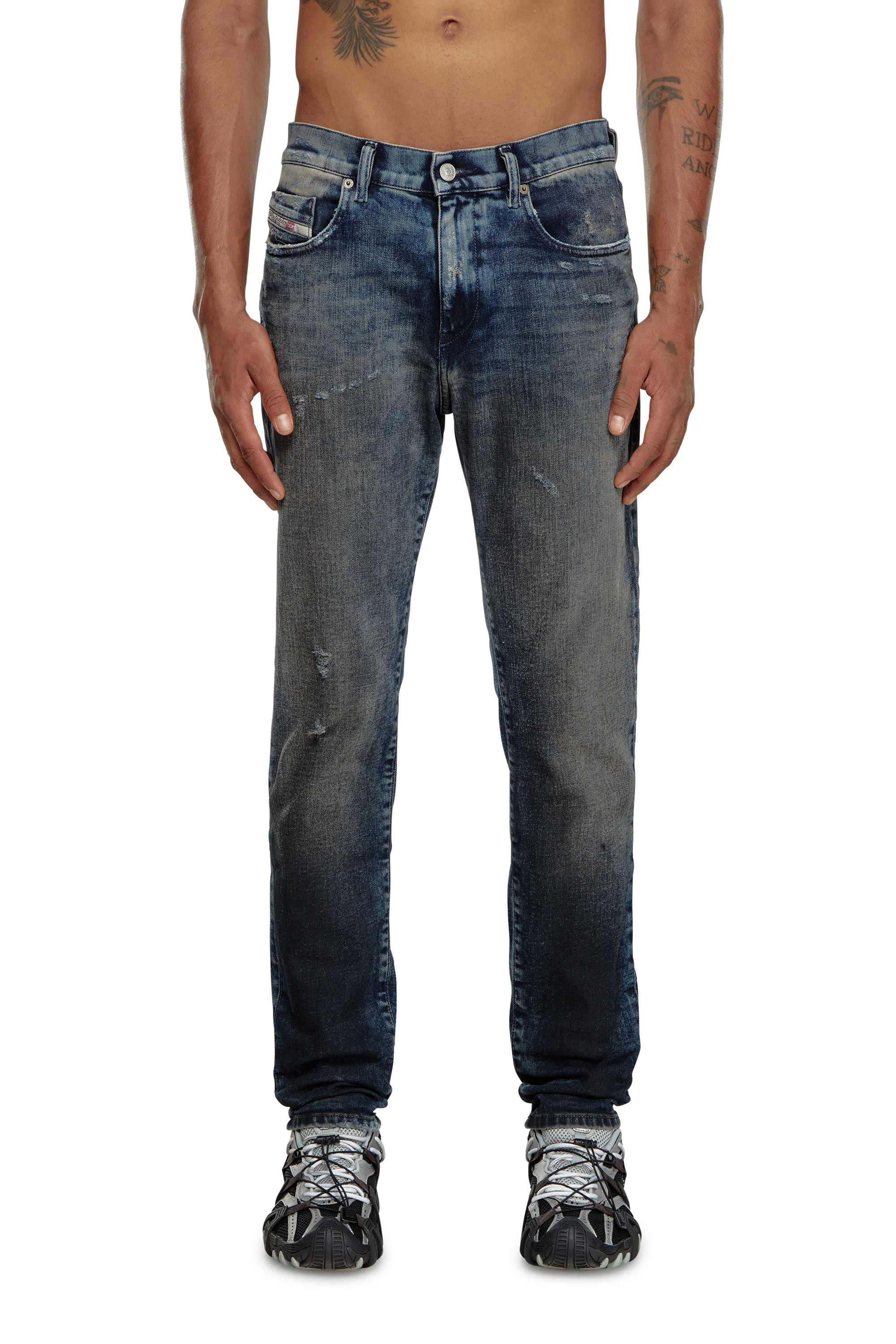 Diesel - Herren Slim Jeans 2019 D-Strukt 09H54, Dunkelblau - Image 2