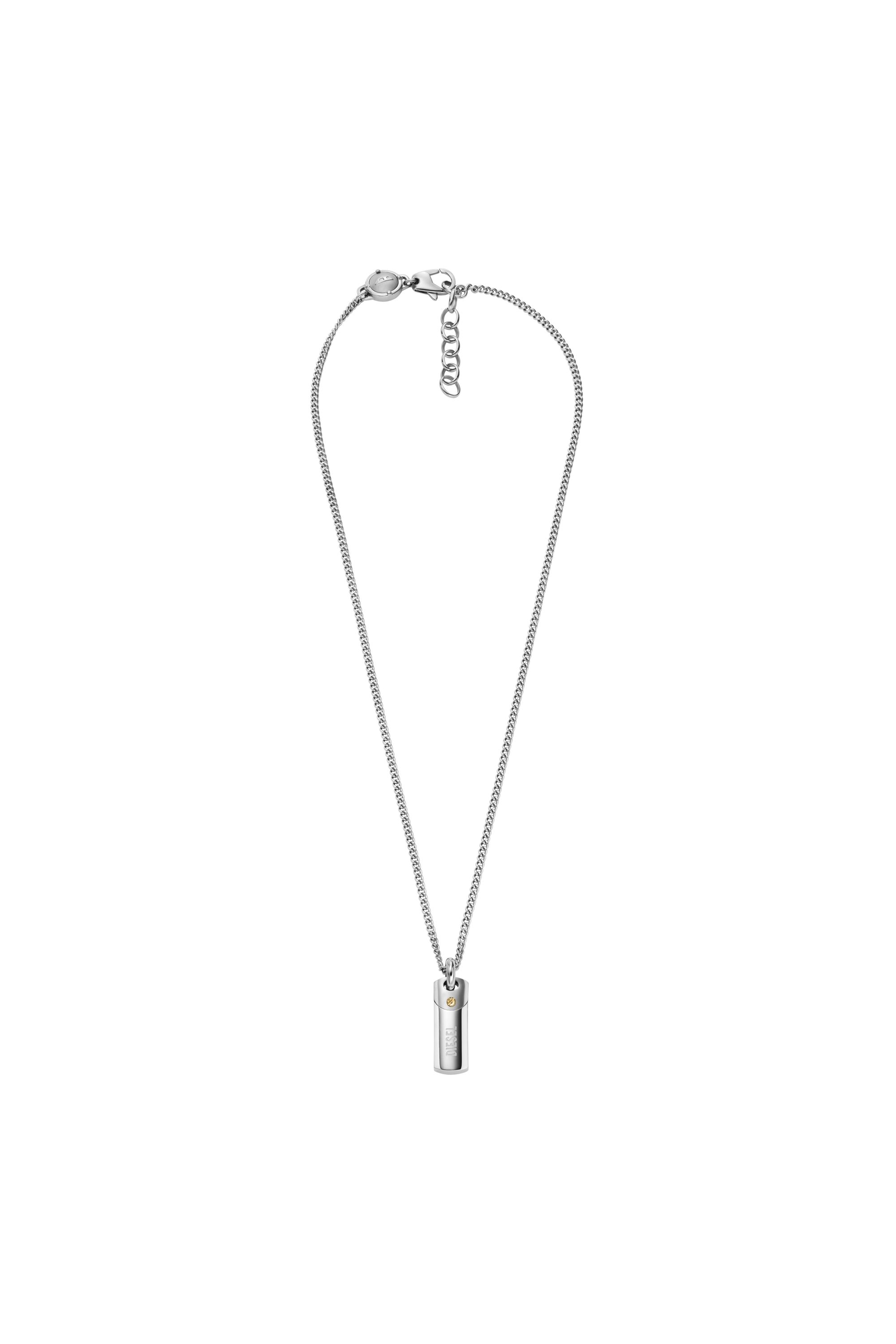 タナゴhh DX1116 Man: Steel dog tag pendant necklace | Diesel
