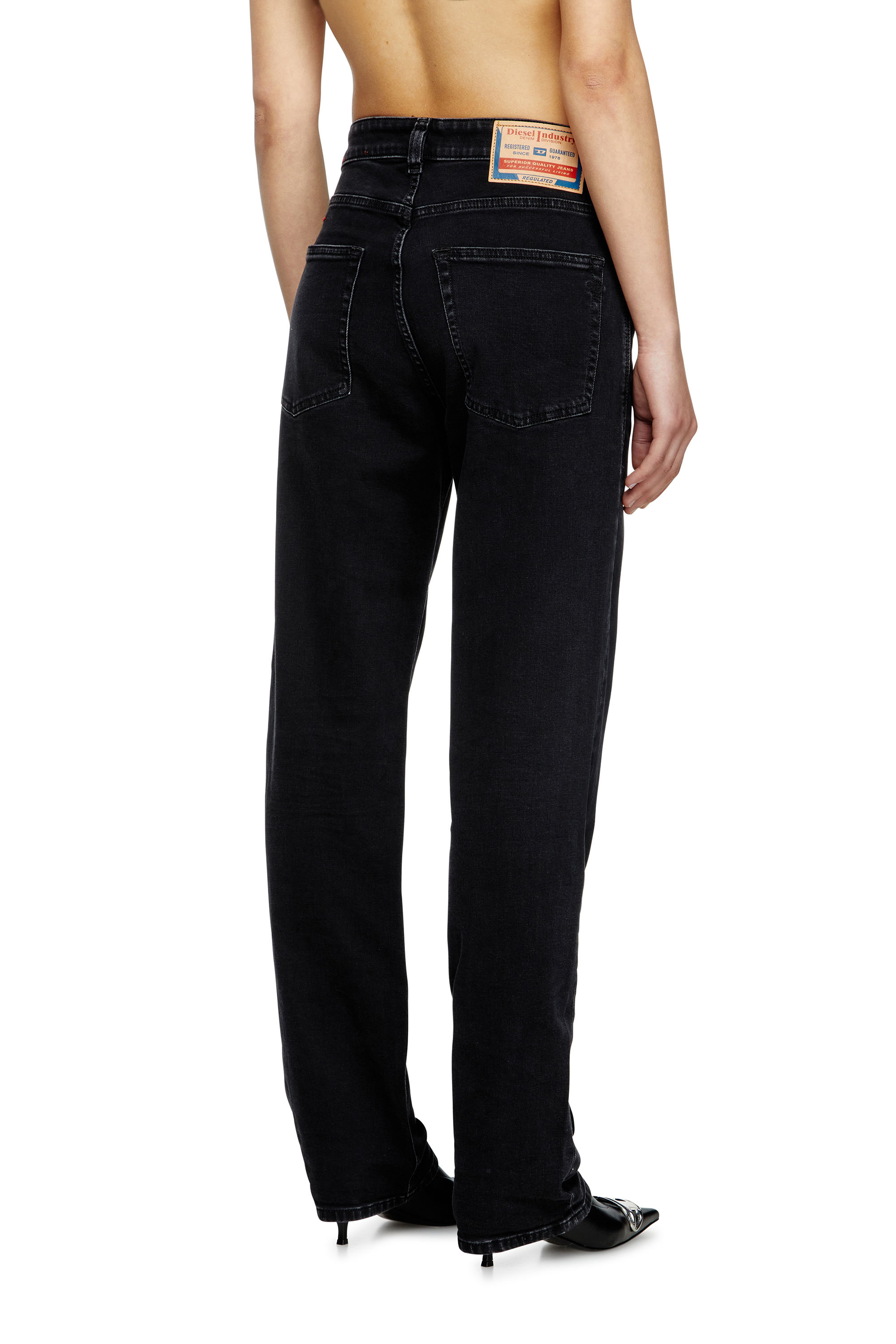 Diesel - Damen Regular Jeans 1988 D-Ark 09M69, Schwarz/Dunkelgrau - 4