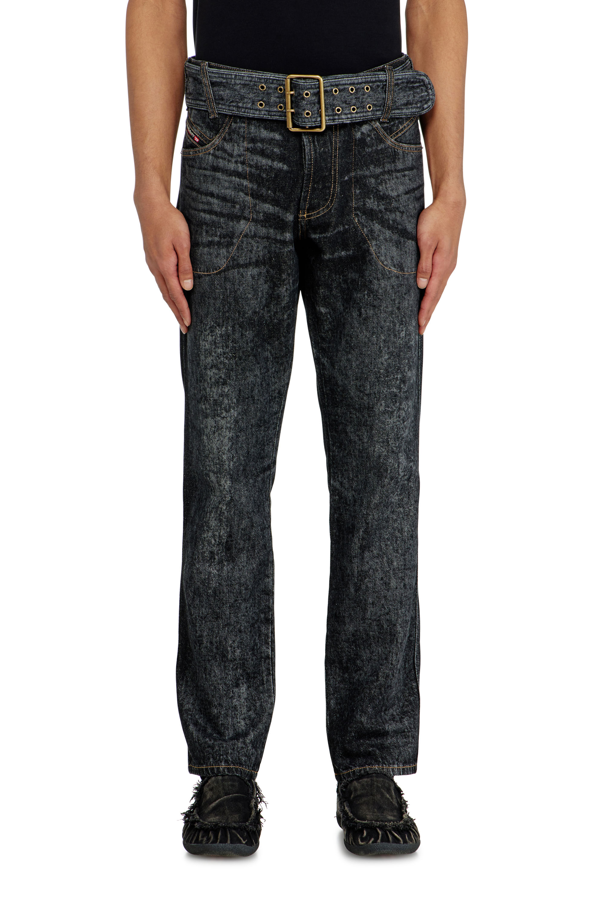 Diesel - Herren Slim Jeans D-Villus 09Q24, Schwarz/Dunkelgrau - 4