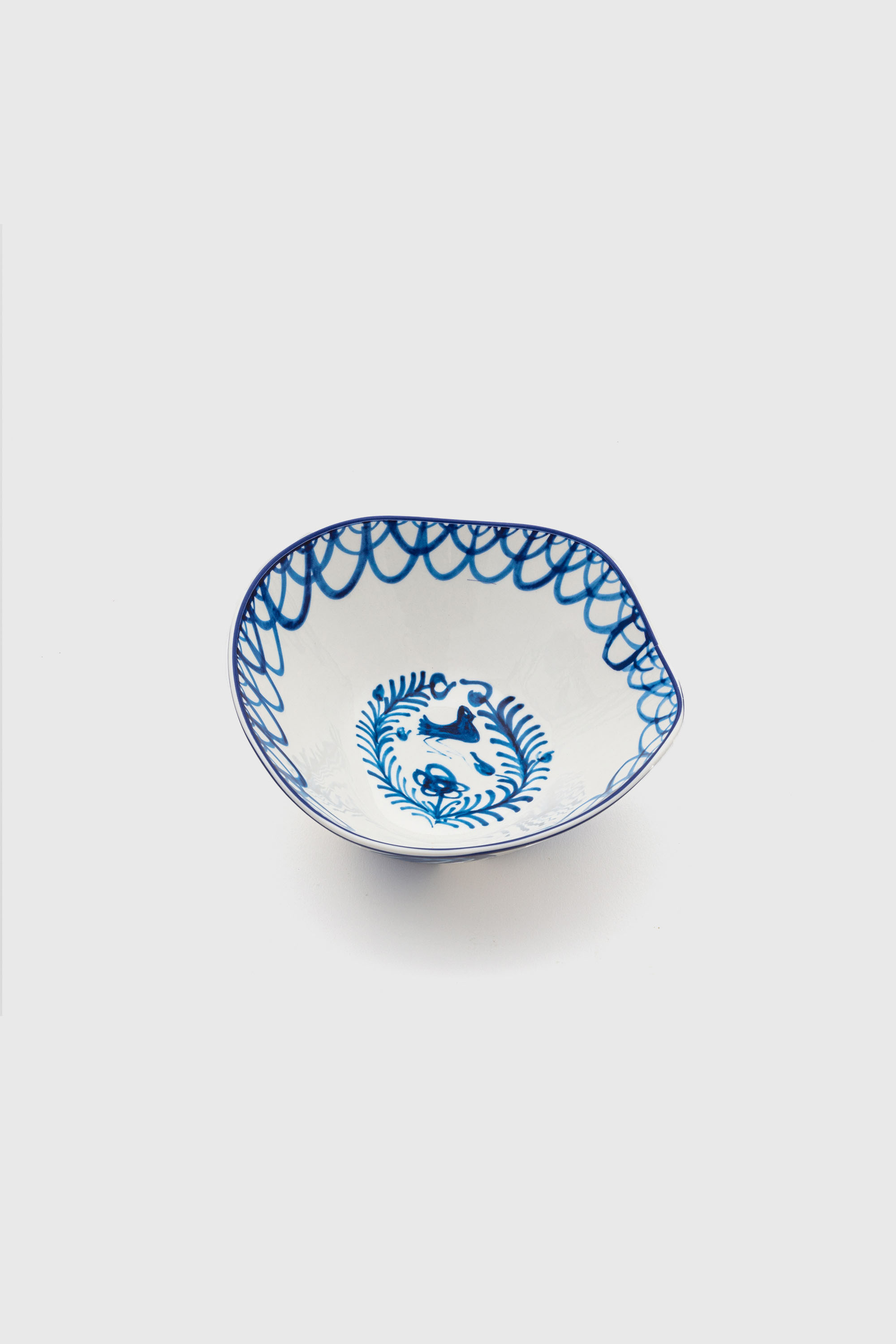 Diesel - 11280 PORCELAIN SALAD BOWL "CLASSIC ON A, Unisex Salatsch&uuml;ssel aus Porzellan in Weiss/Blau - 2