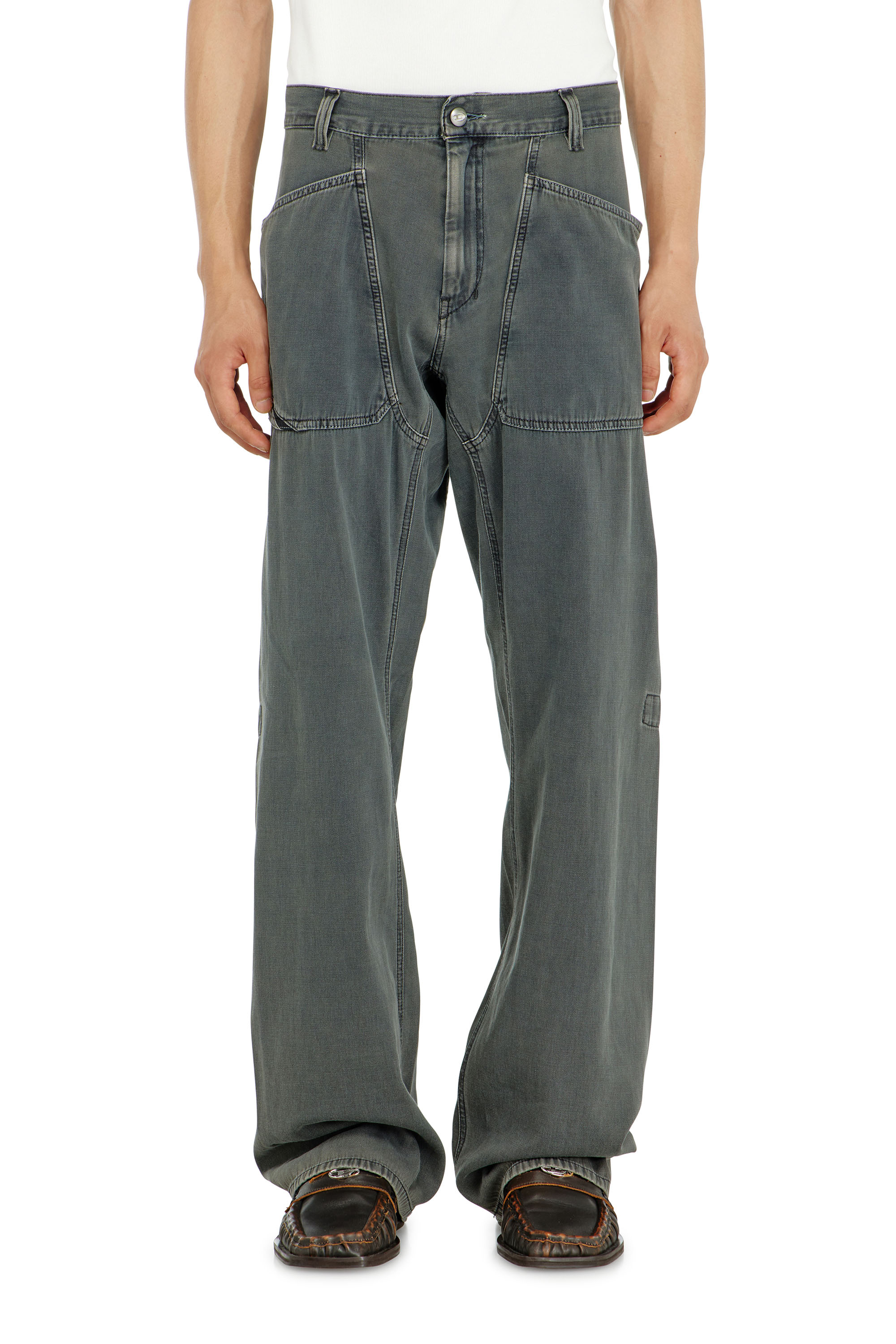 Diesel - Herren Relaxed Jeans D-Zeta 068WR, Grau - 4