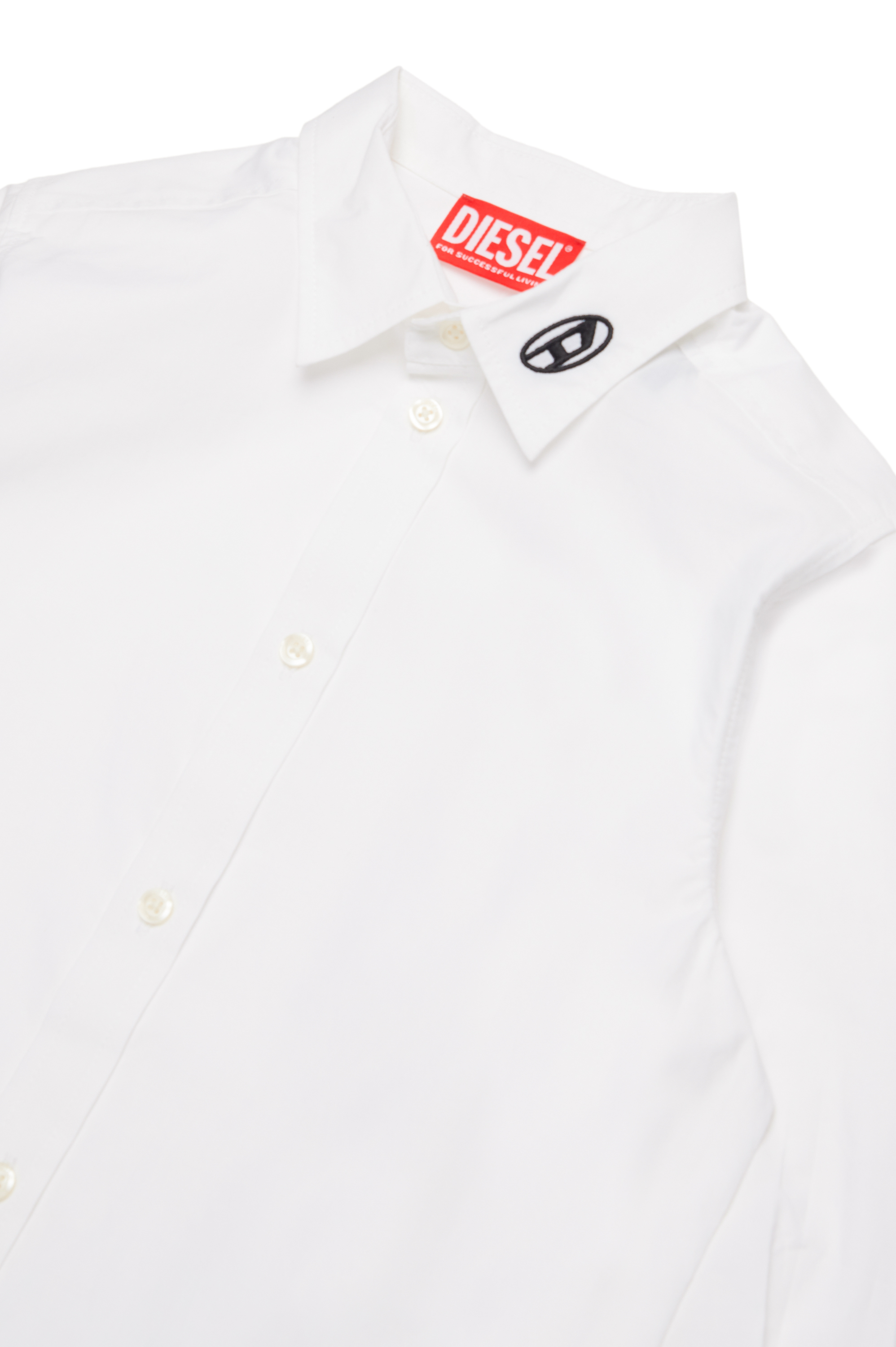 Diesel - CPINGO, Herren Langarm-T-Shirt mit Oval D-Stickerei in Weiss - Image 3