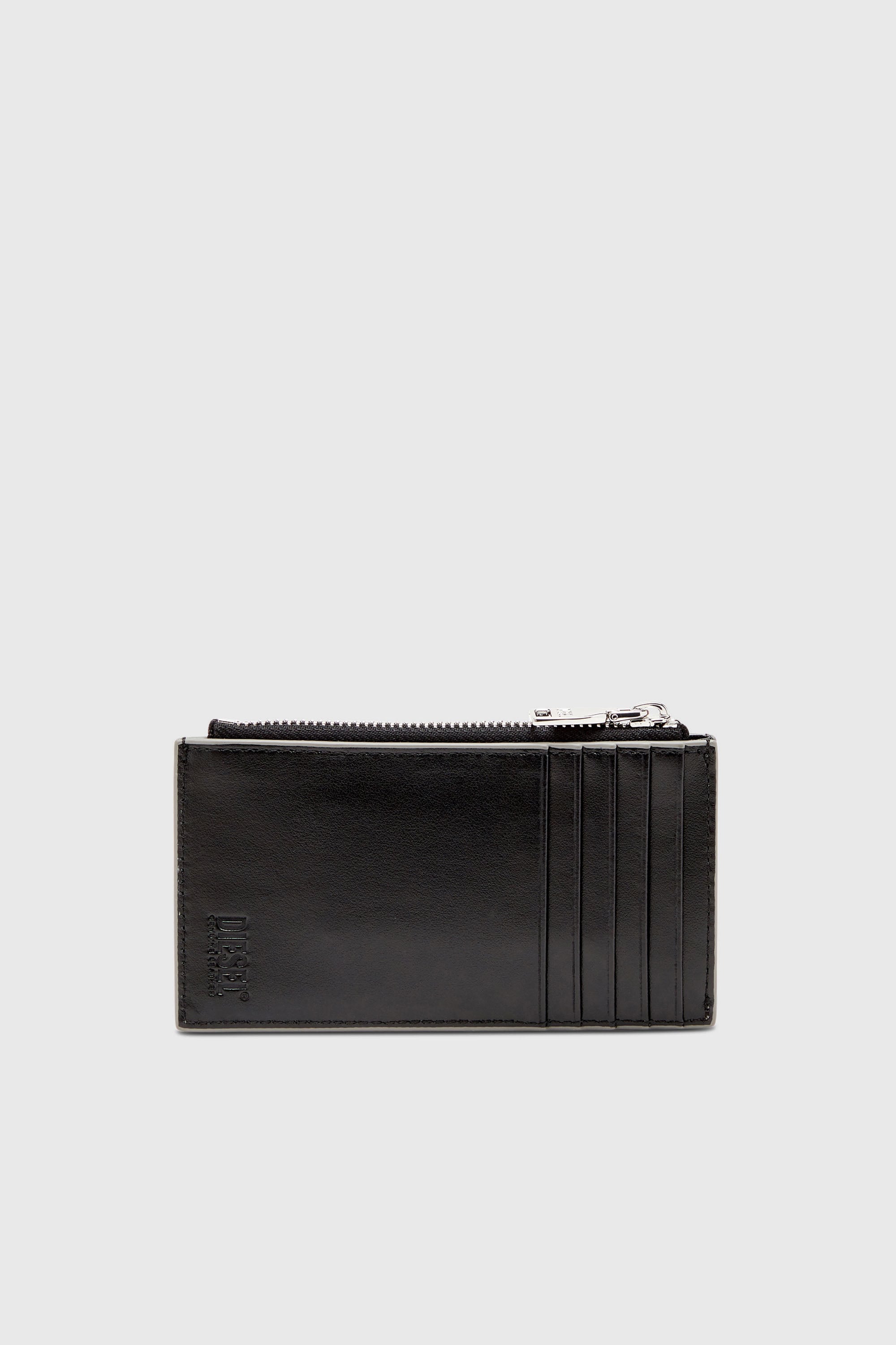 Diesel - 1DR CARD HOLDER III, Damen Kartenetui aus Hochglanzleder in Silber - 2
