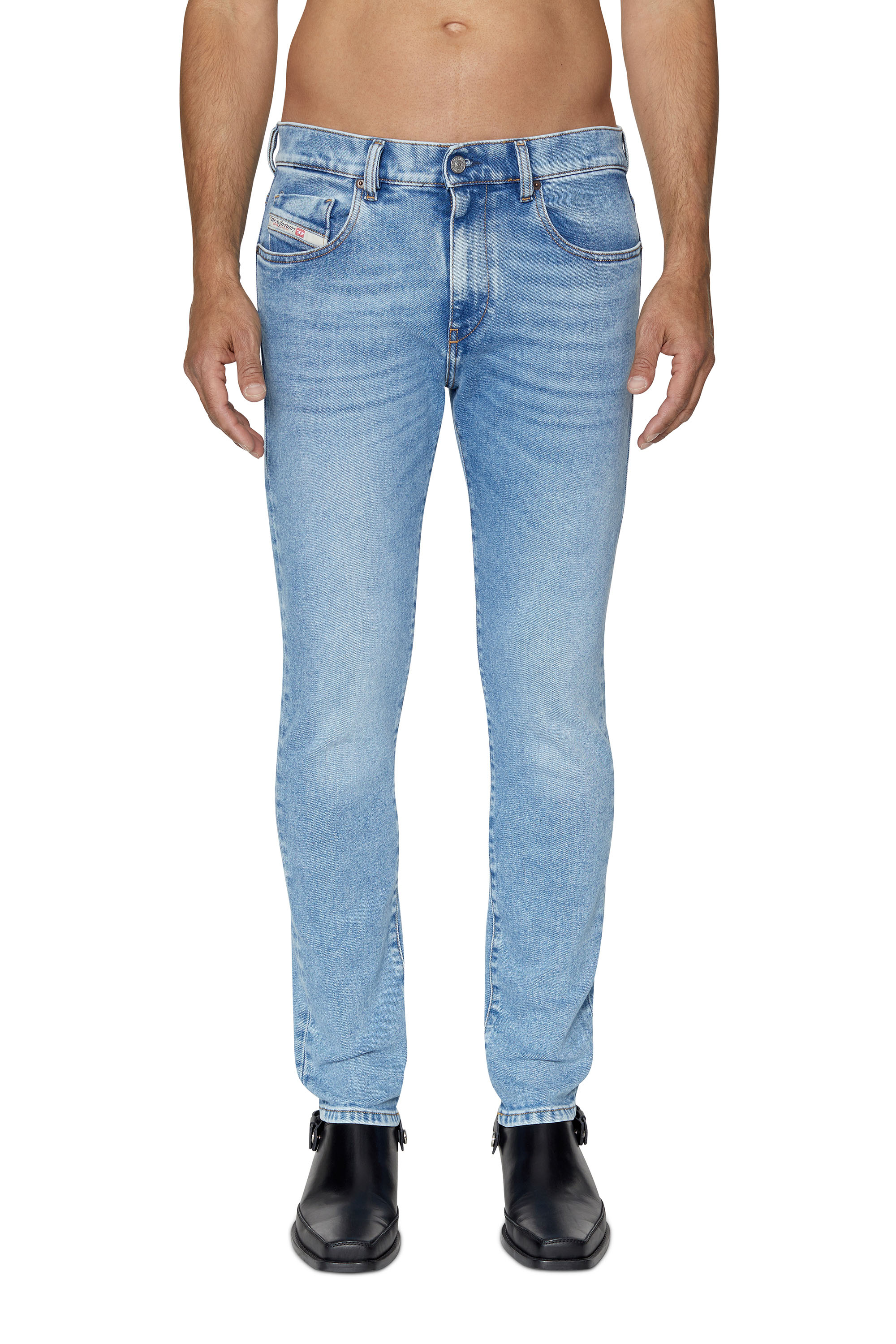 DIESEL Denim Slim Fit Jeans 2019 D-strukt in Blau für Herren Herren Bekleidung Jeans 