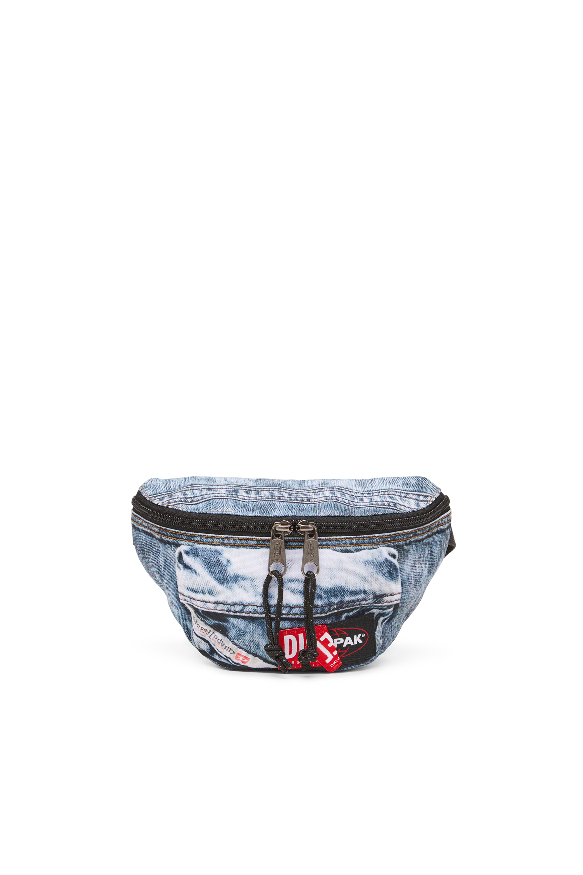Diesel - DIESEL SPRINGER, Unisex Gürteltasche aus Trompe l'œil-Denim in Blau - 1