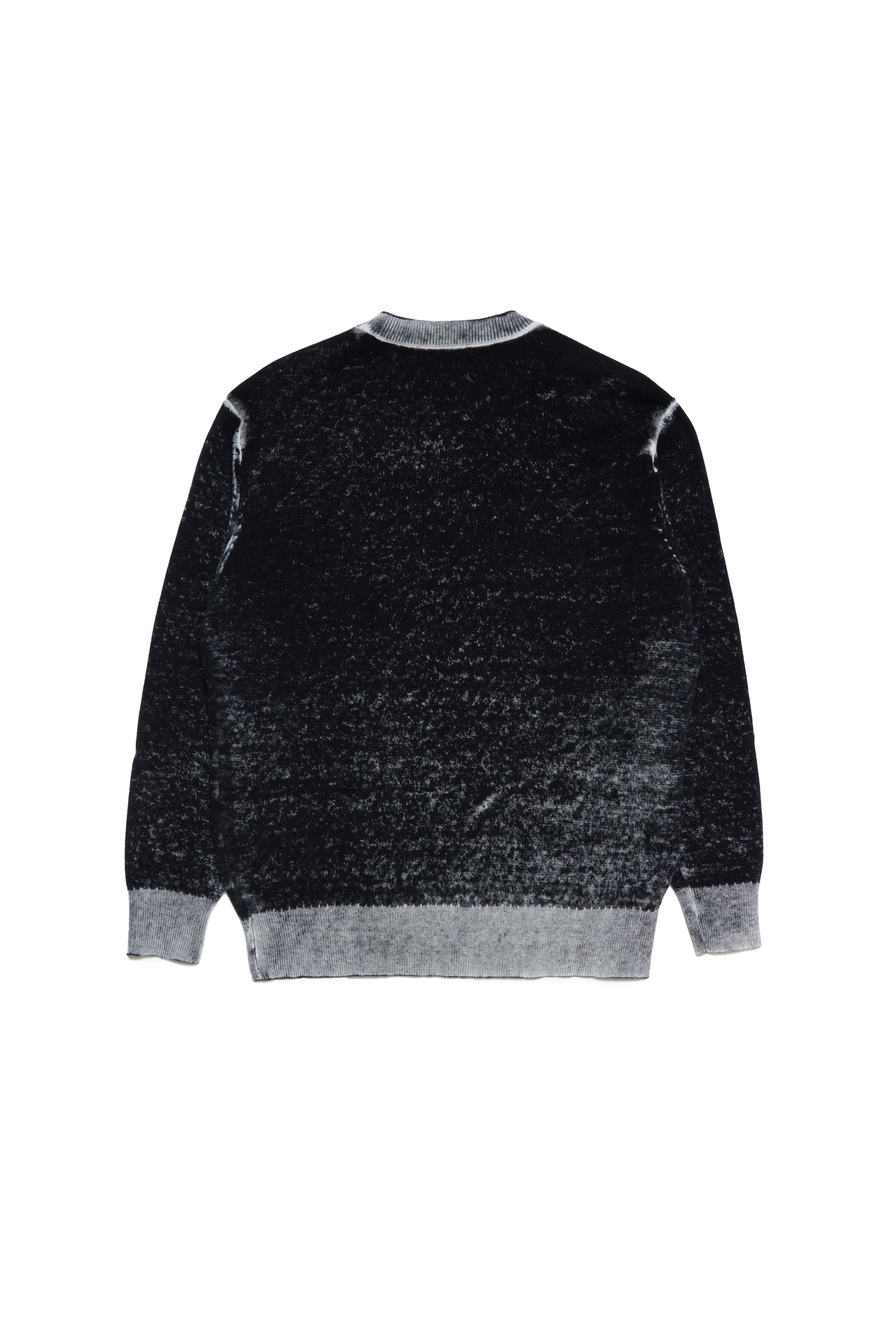 Diesel - KFLOW OVER, Man Knit sweater with Diesel lettering in Black - Image 2