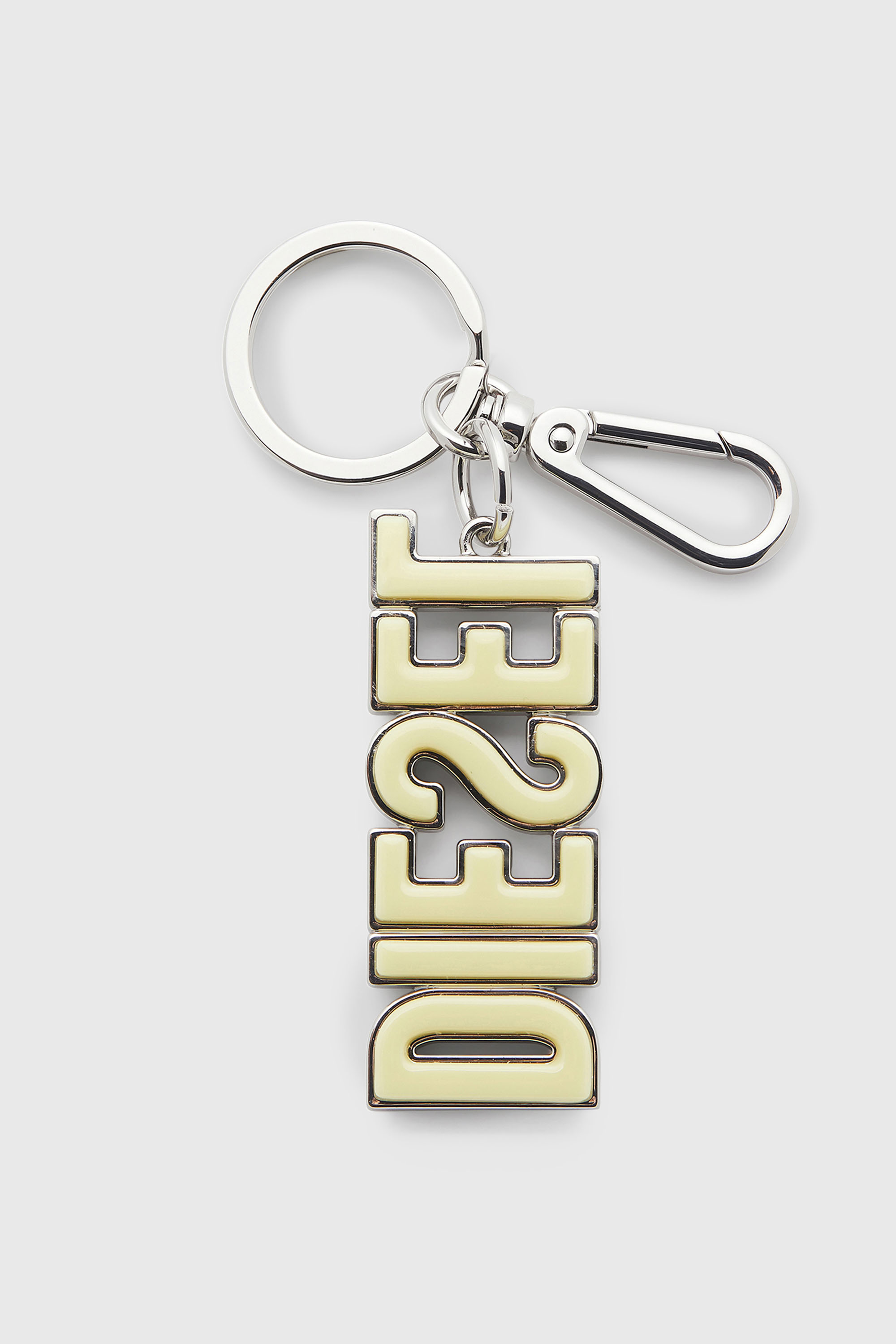 Diesel - DSL 3D KEY RING, Herren DIESEL-Schl&uuml;sselring aus Metall und Harz in Schwarz/Gelb - 2