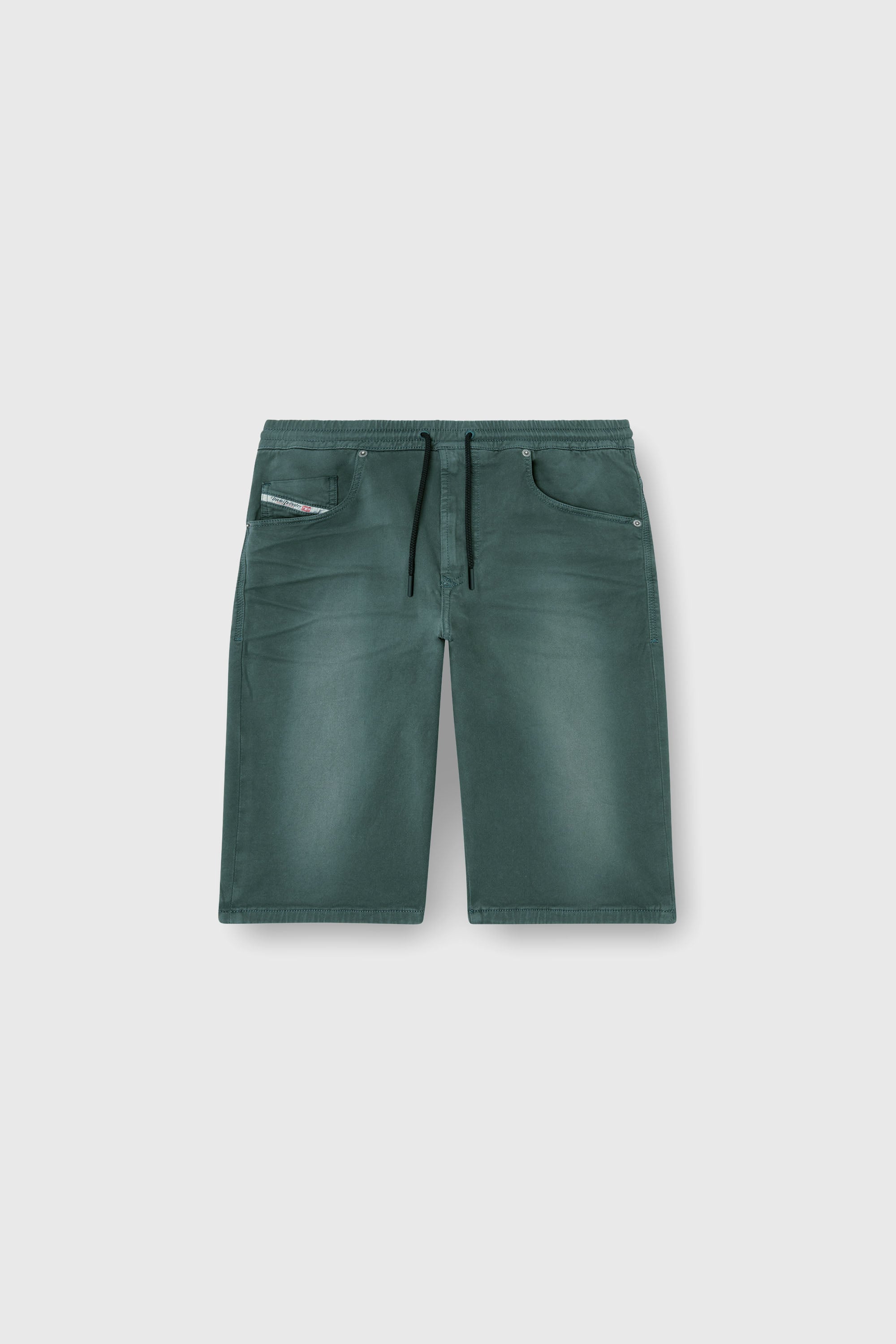 Diesel - 2033 D-KROOLEY-SHORT JOGG, Herren Chinoshorts aus JoggJeans in Dunkelgrau - 2