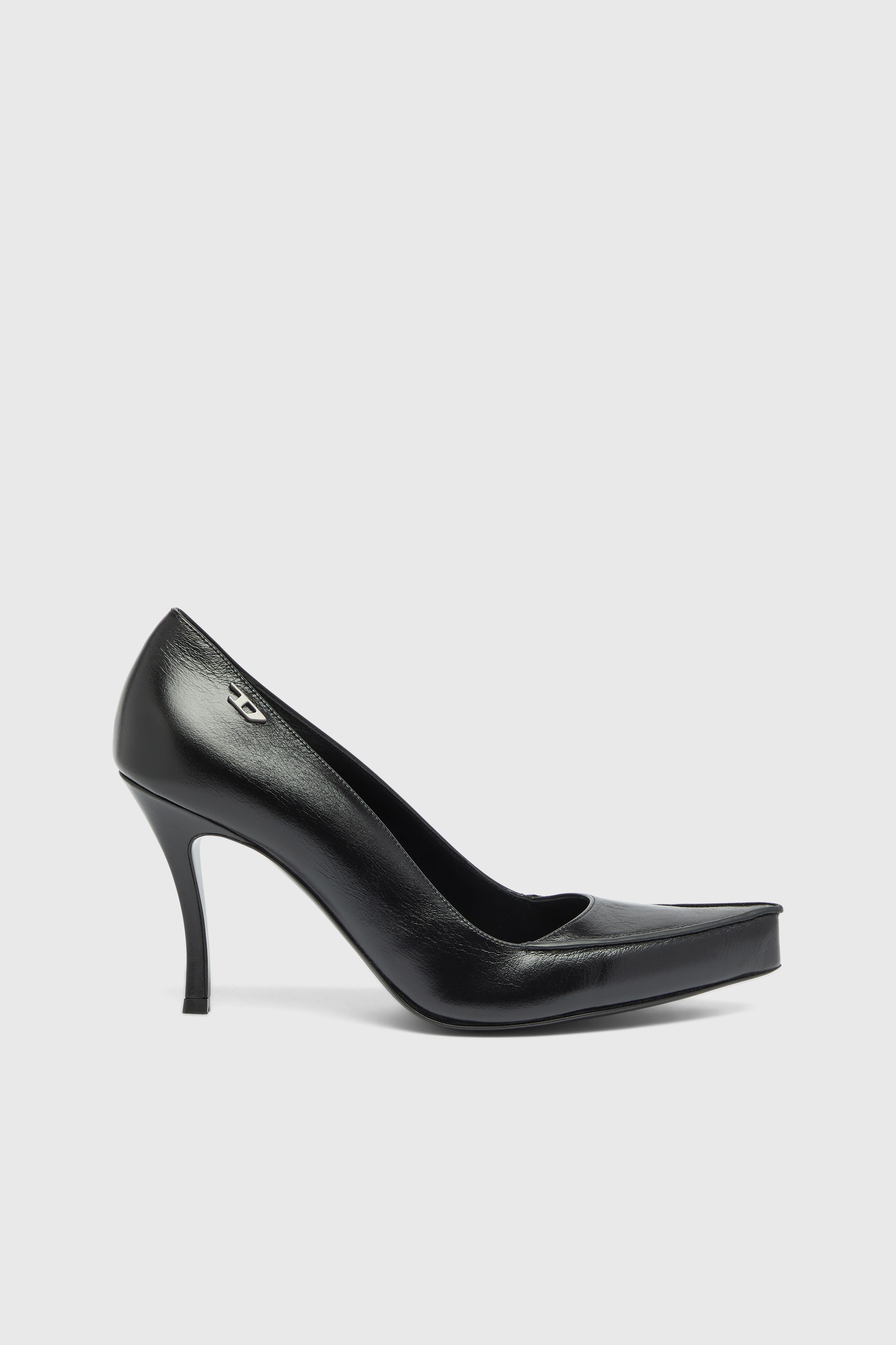 Diesel - D-LUCETTE-90-PUMP D, Damen D-Lucette-Pumps aus Leder in Schwarz - 1