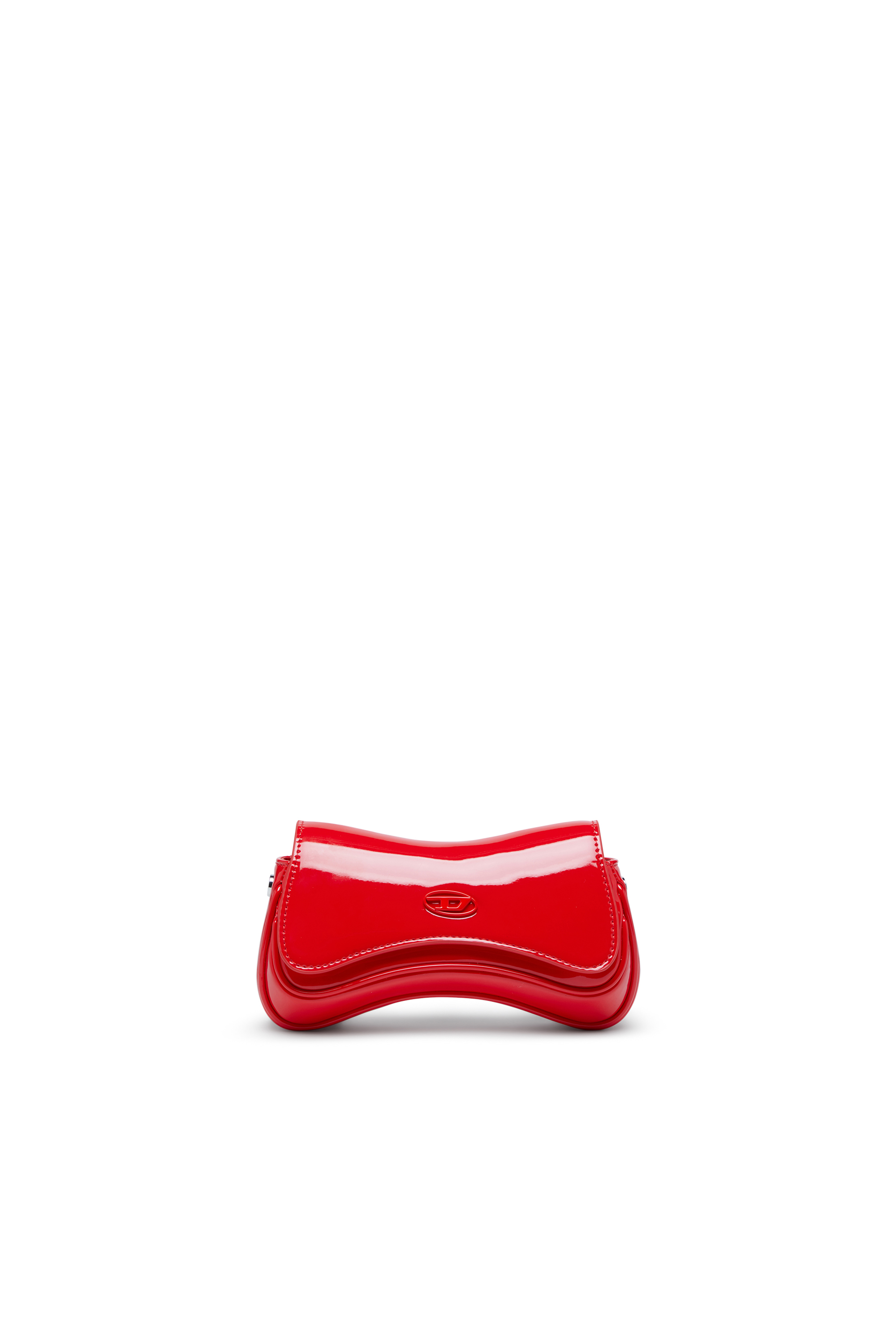 Diesel - PLAY CROSSBODY XS, Damen Play-Kleine Umh&auml;ngetasche aus gl&auml;nzend in Rot - 1