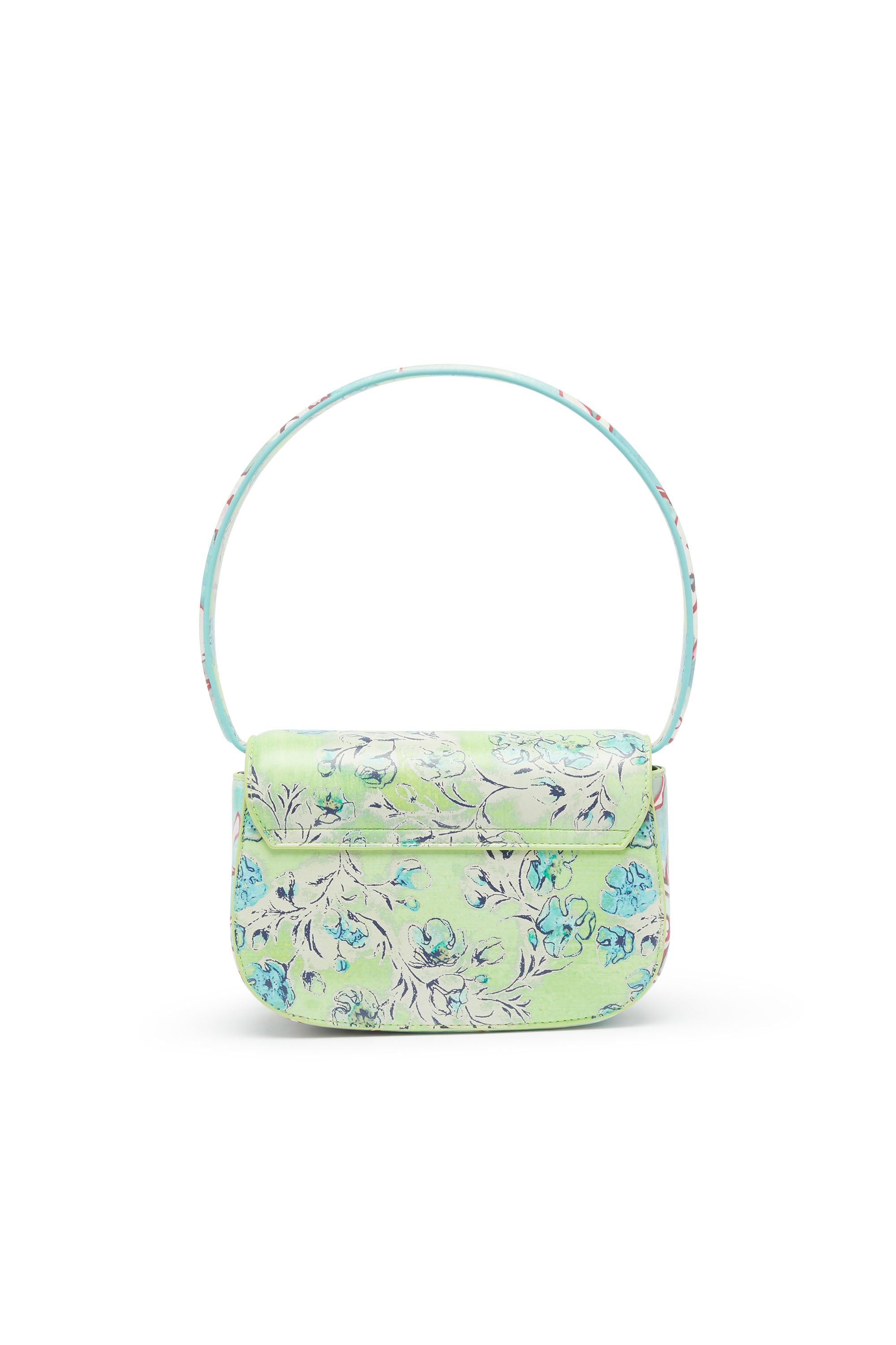 Diesel - 1DR, Damen 1DR-Ikonische Schultertasche mit Blumenmuster in Gr&uuml;n - 2