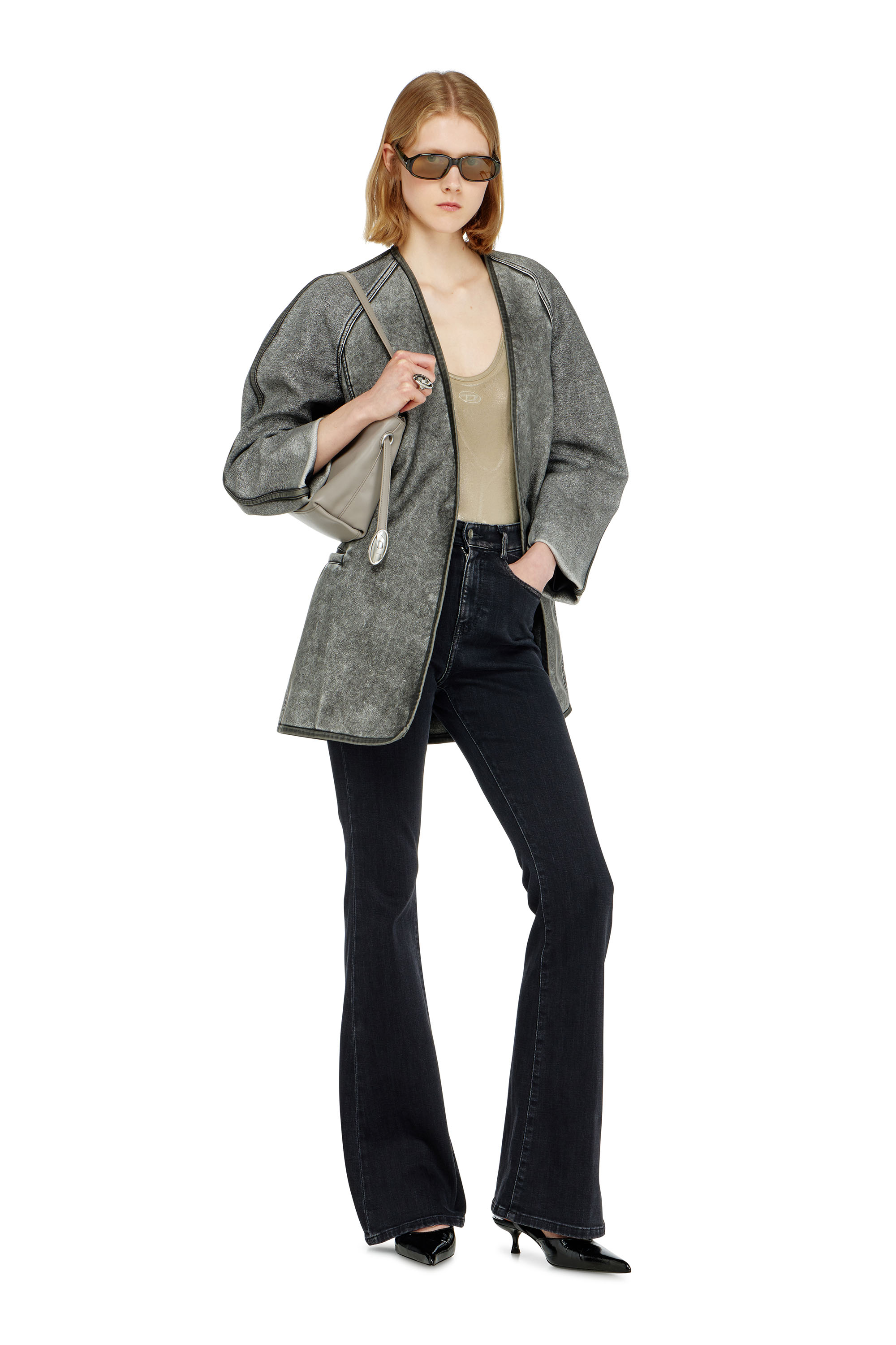 Diesel - G-ALAX, Damen Cardigan-Jacke mit Kokon&auml;rmeln in null - 1