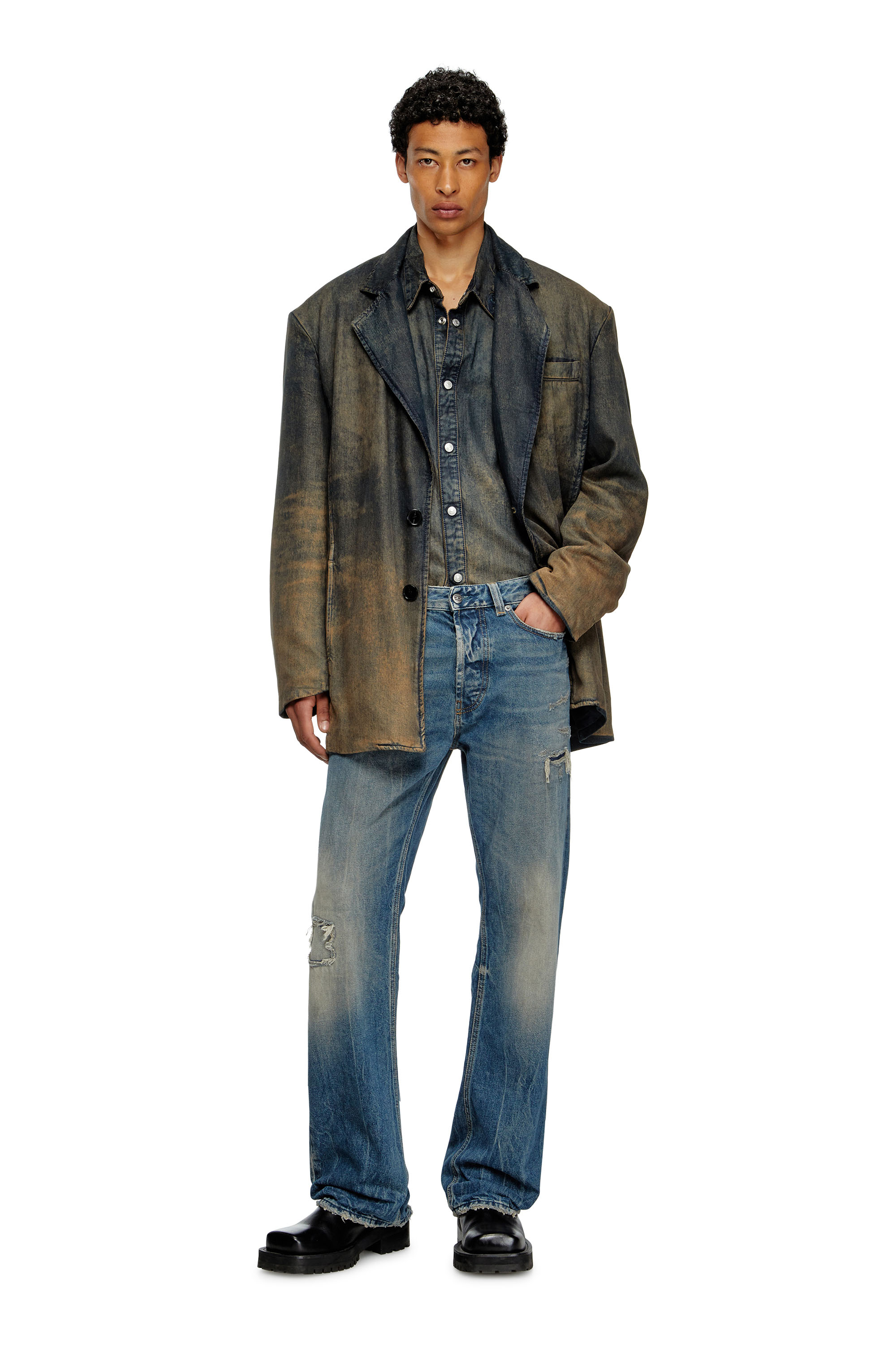 Diesel - Herren Relaxed Jeans 1980 D-Eeper 09M28, Mittelblau - 2