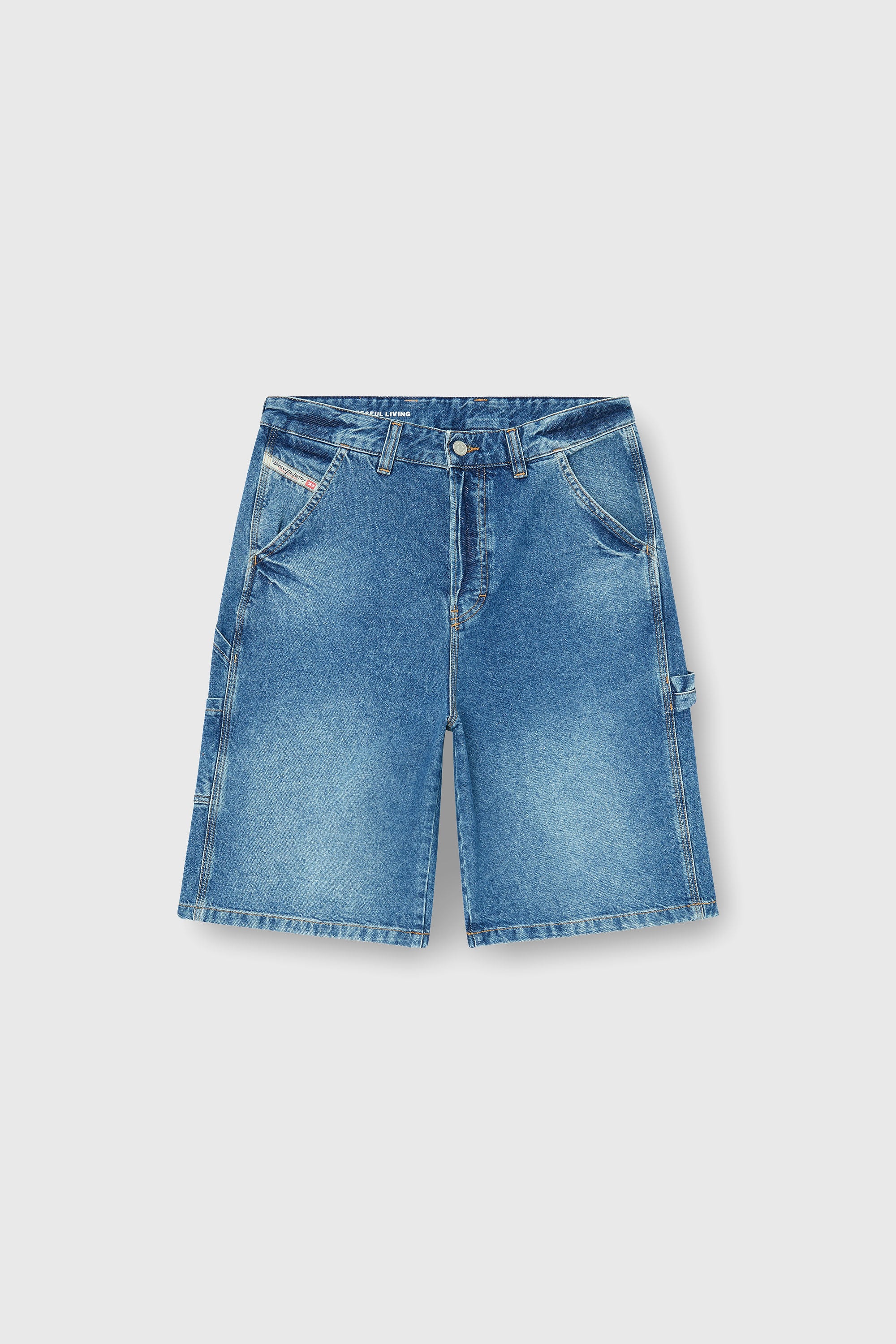 Diesel - D-LIVERY-W-SHORT, Herren Utility-Jeansshorts im Utility-Stil in Blau - 2
