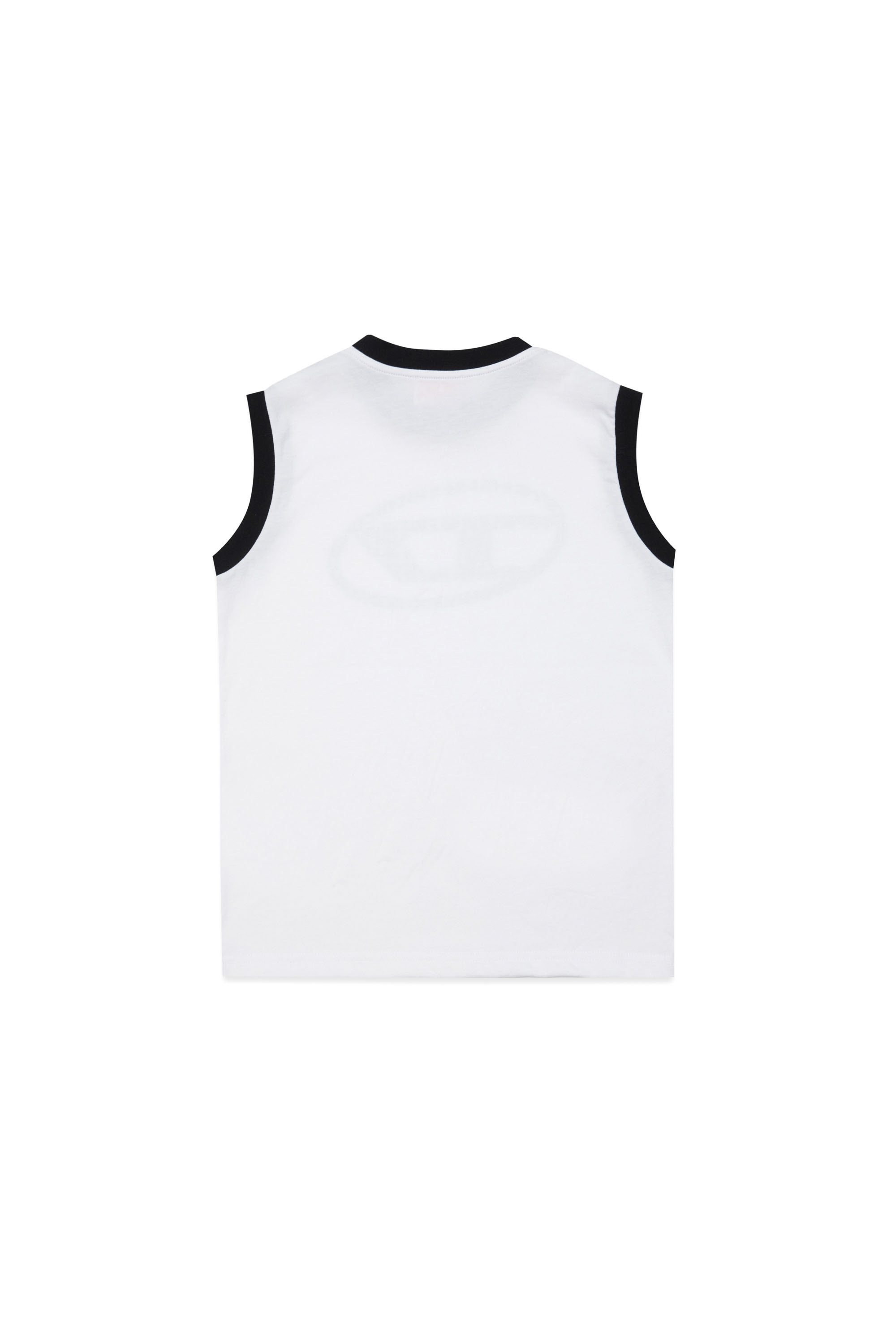 Diesel - MTGRAM, Man Tank top with patterned Oval D in White - Image 2