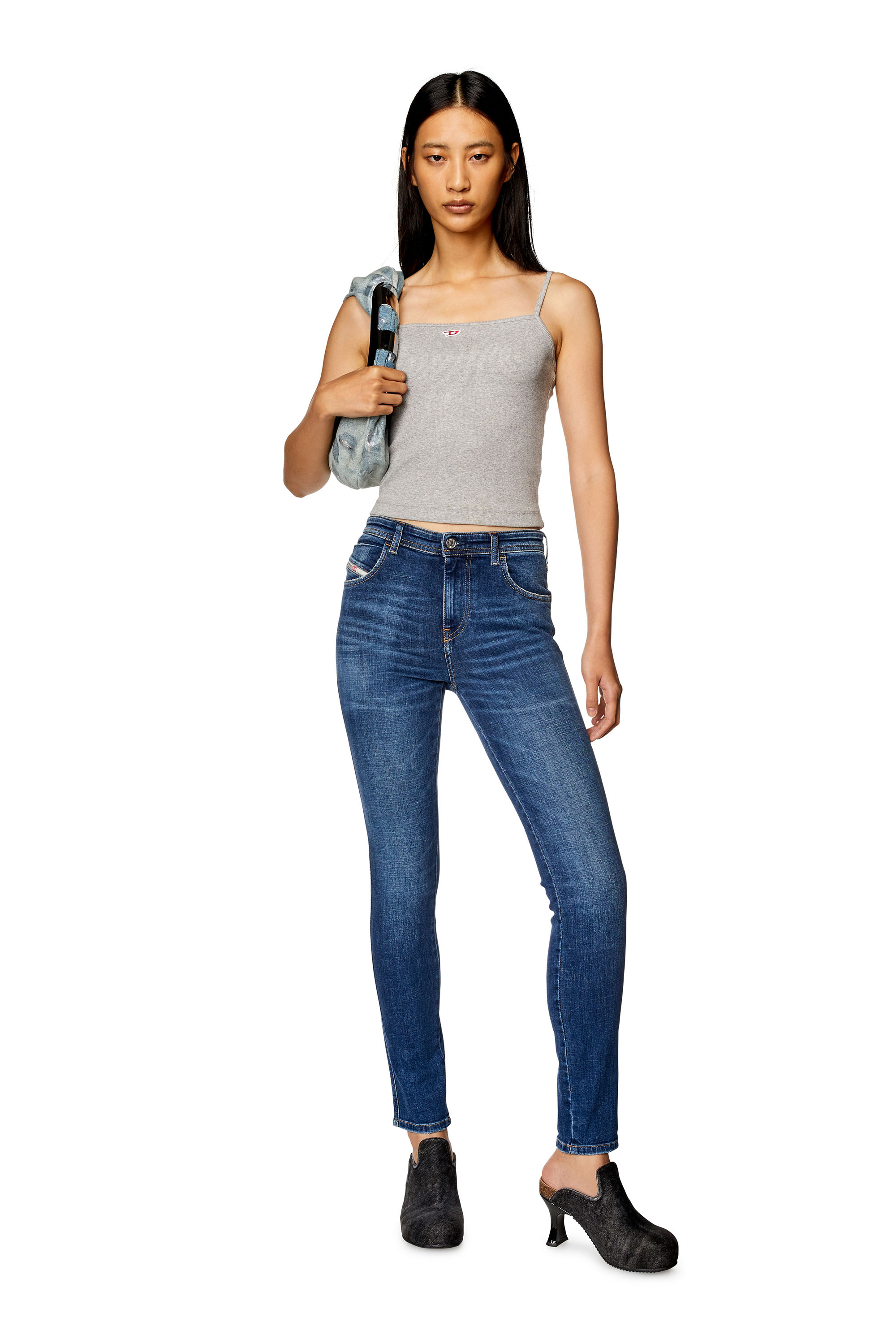 Diesel - Damen Skinny Jeans 2015 Babhila 09H63, Dunkelblau - 1