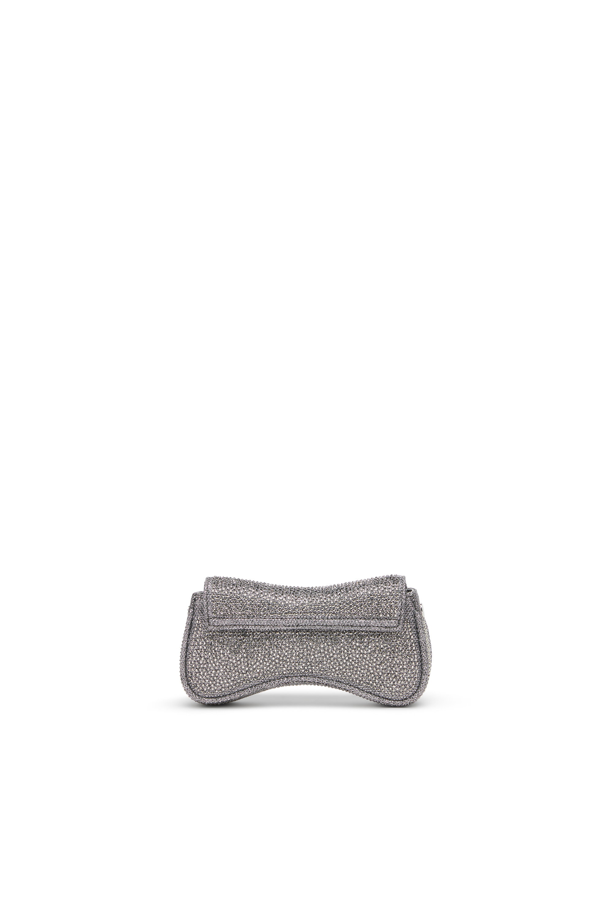Diesel - PLAY CROSSBODY XS, Damen Play-Mini Crossbody-Tasche aus Crystal Lurex in Silber - 2