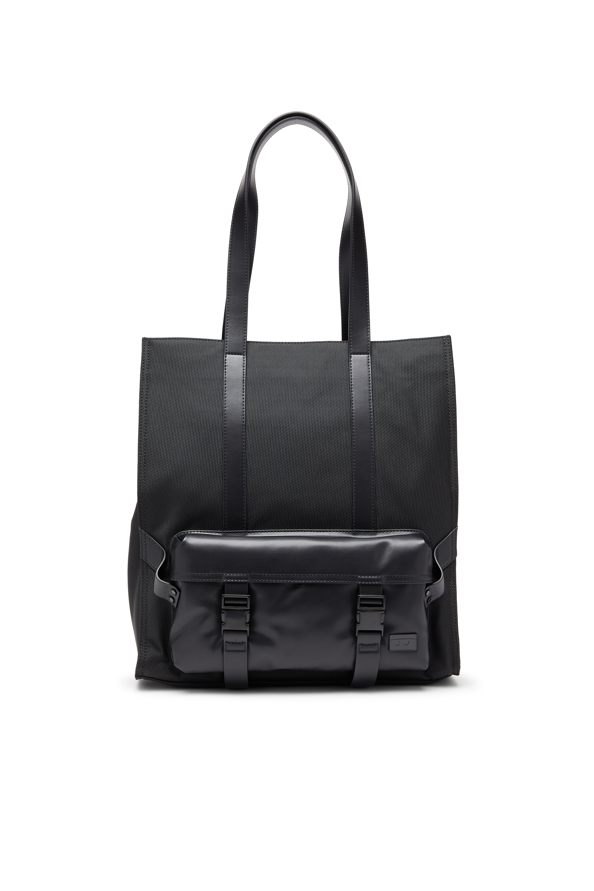 Diesel - MULTI-PKTS TOTE X, Unisex Multi-Pkts - Einkaufstasche mit Klappentasche und zip in Schwarz - 1