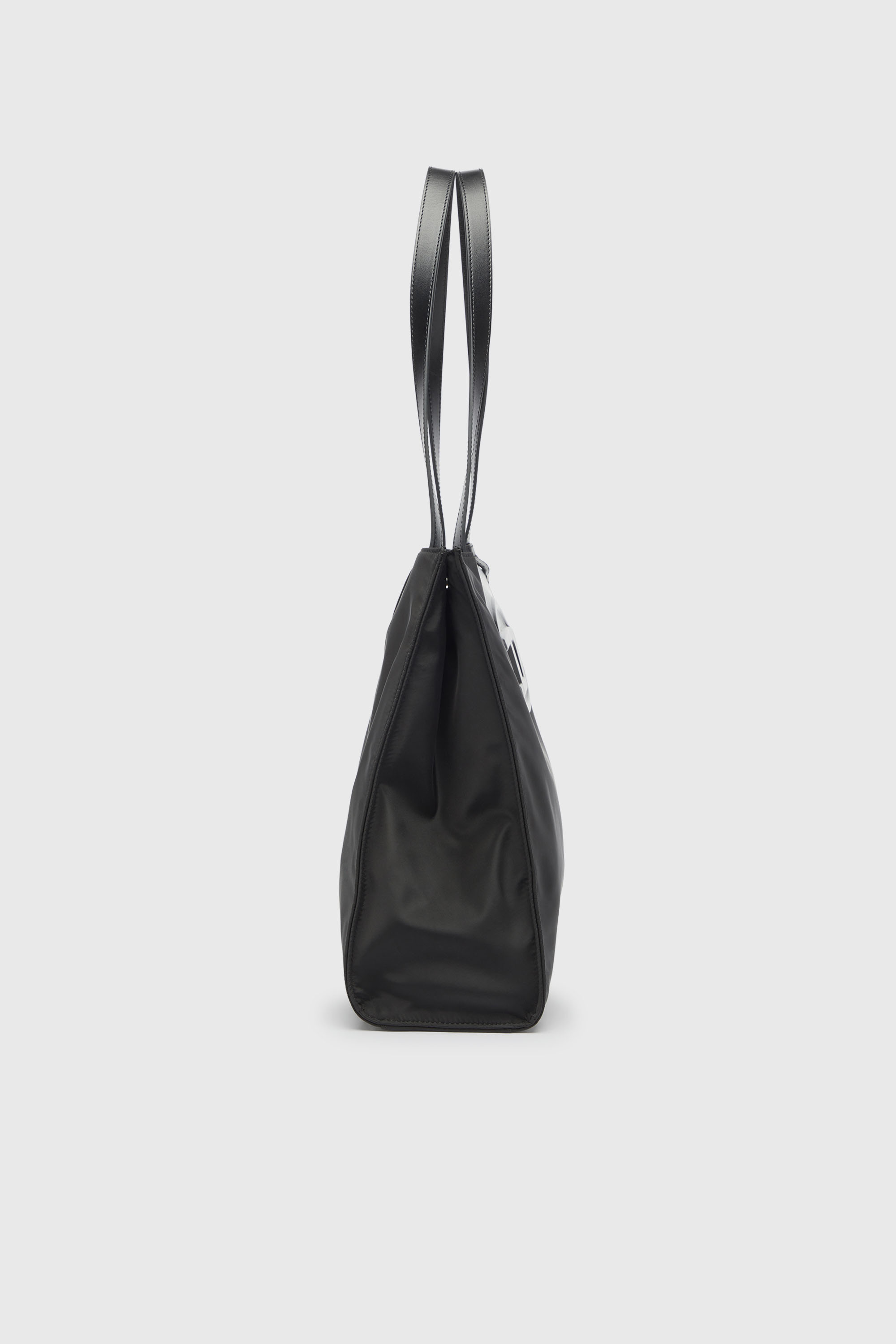 Diesel - 1DR TOTE E/W, Unisex 1DR - Einkaufstasche aus nylon mit lederklappe in Schwarz - 4