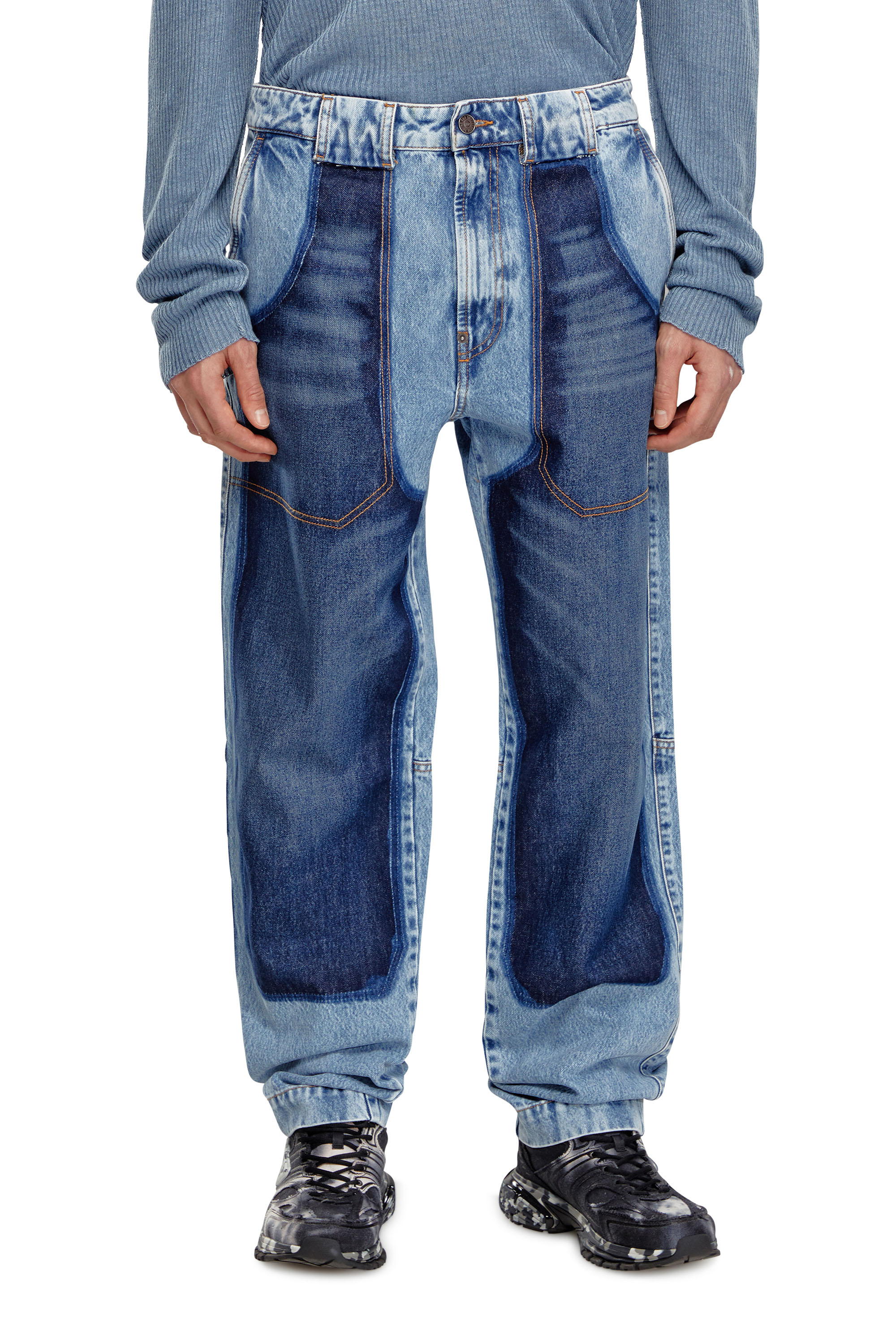 Diesel - Tapered Jeans D-P-5-D 0GHAW, Hellblau - Image 1