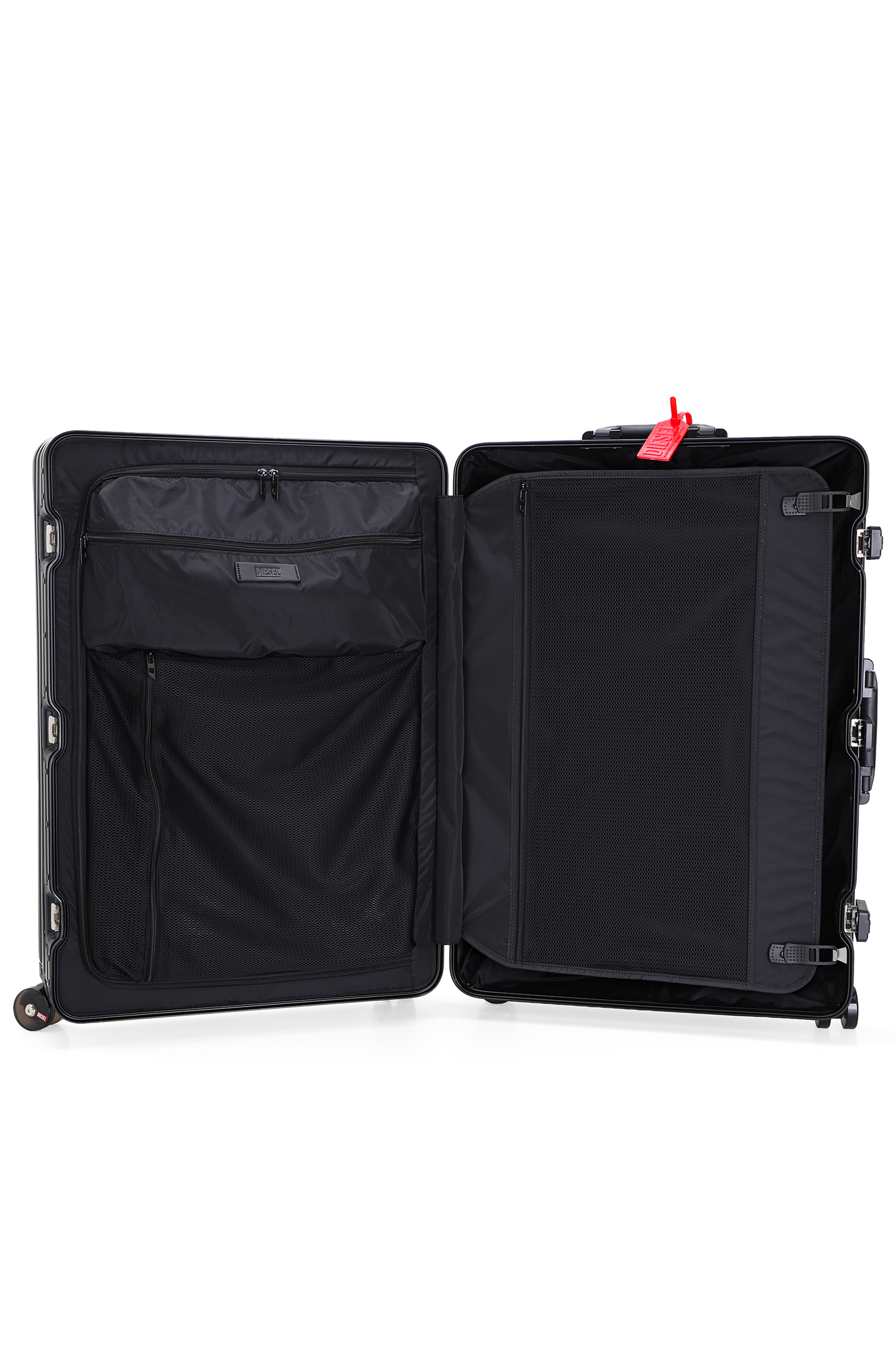 Diesel - DIESEL ALUMINUM TROLLEY- DSL002, Unisex Koffer aus Aluminium Gr&ouml;&szlig;e L in Schwarz - 4