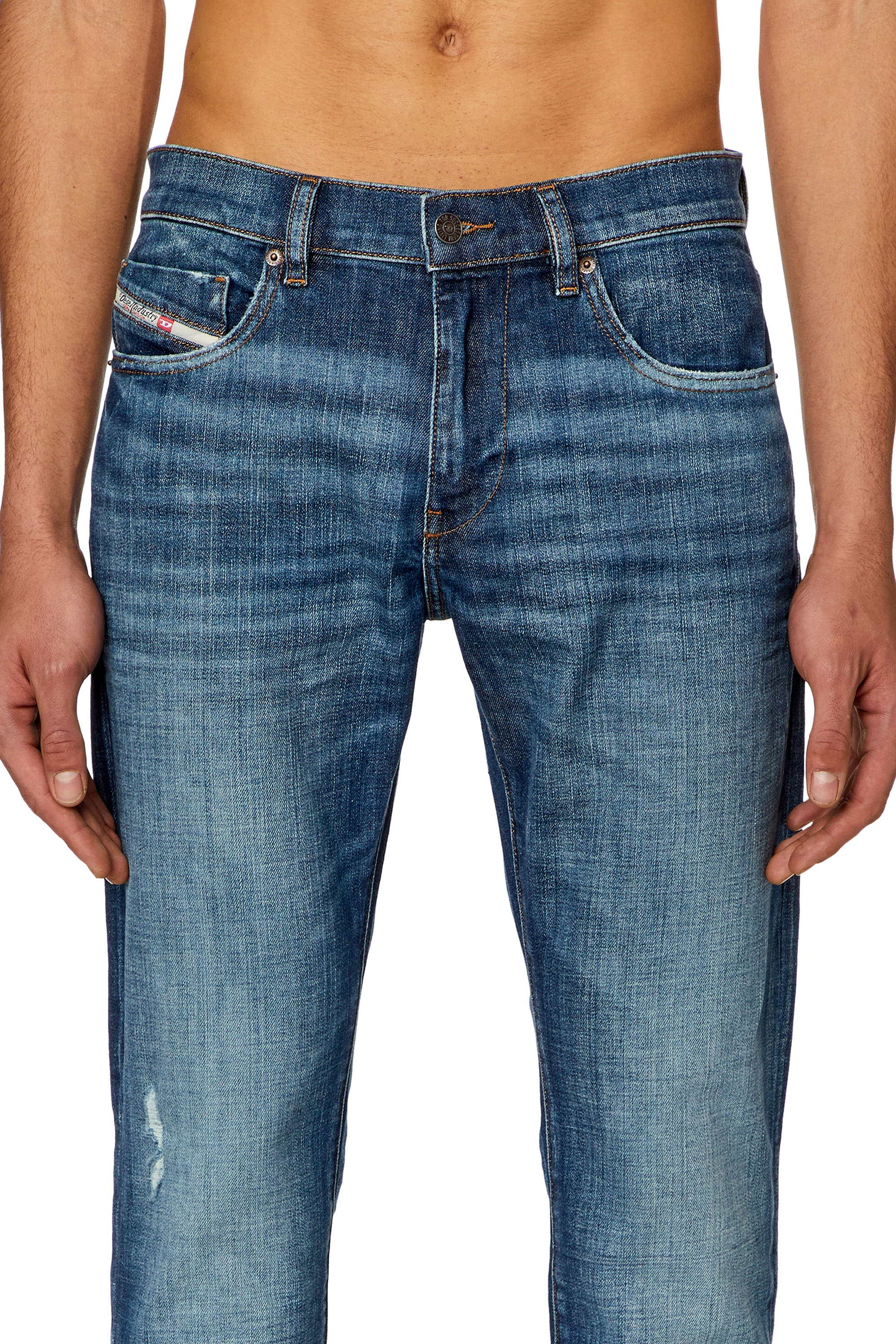 Diesel - Slim Jeans 2019 D-Strukt 0DQAE, Mittelblau - Image 3