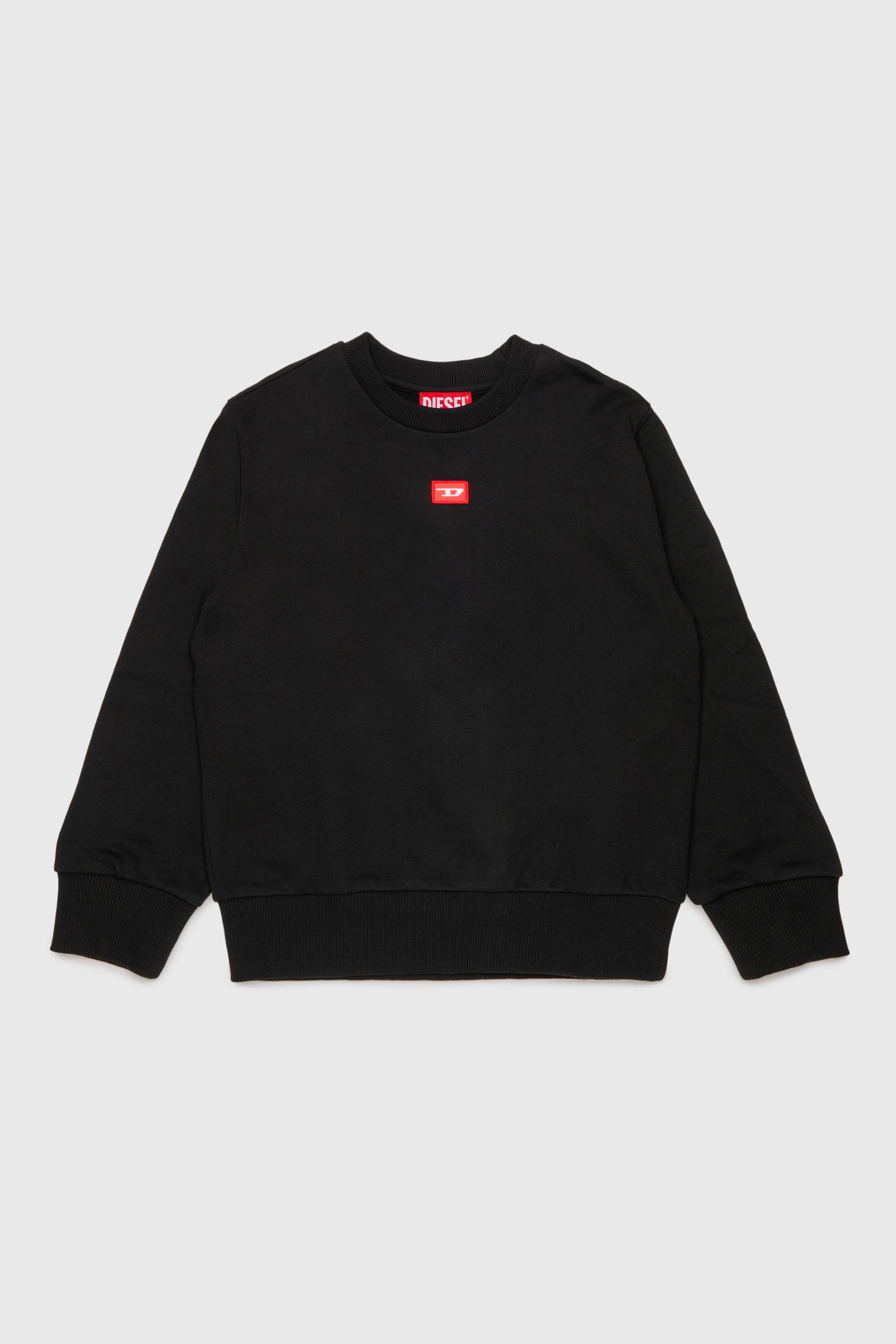 Diesel - SXGIN OVER, Unisex's Sweatshirt small logo patch in Black - 1