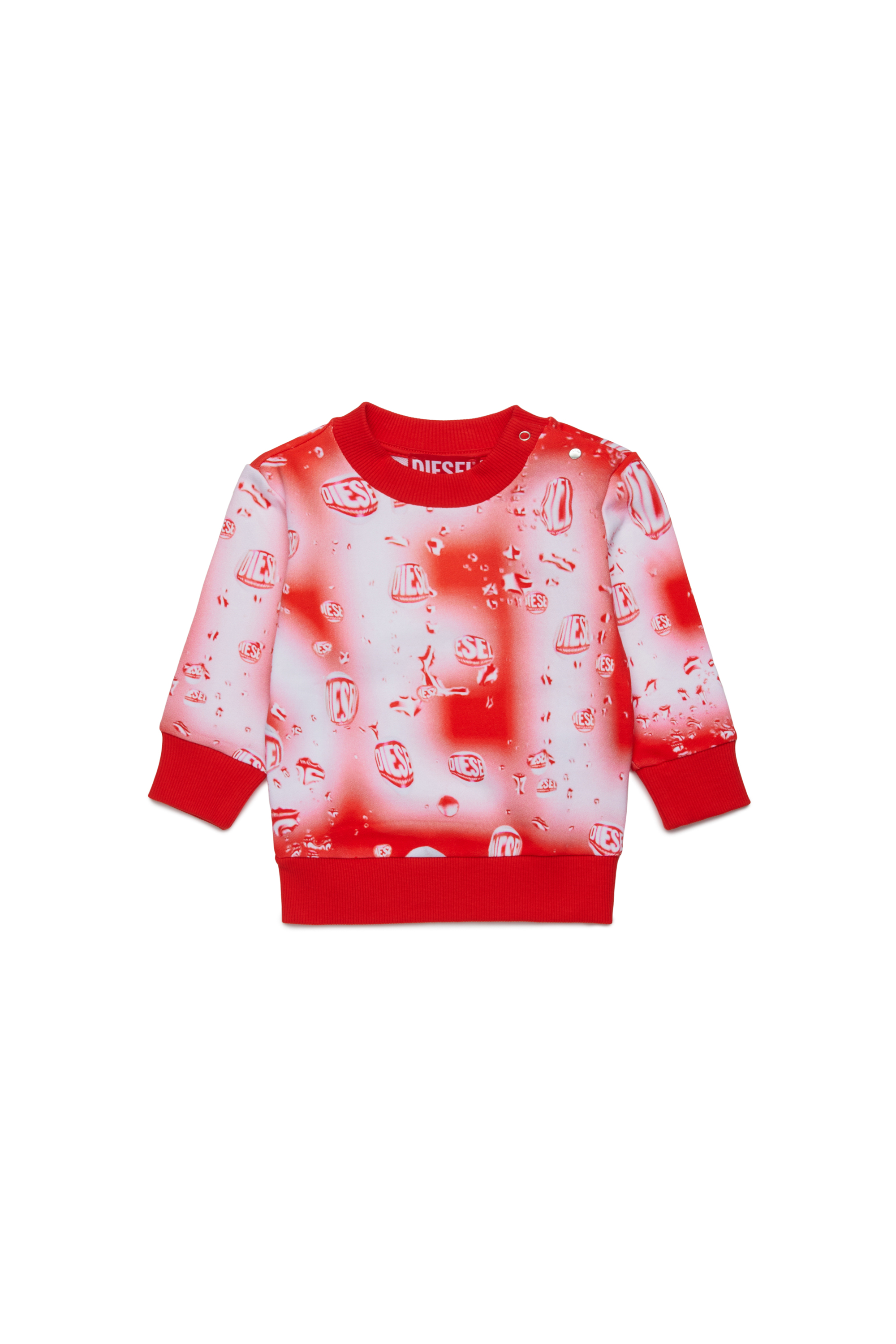 Diesel - SECONB, Unisex Baumwoll-Sweatshirt mit Logo in Rot - 1