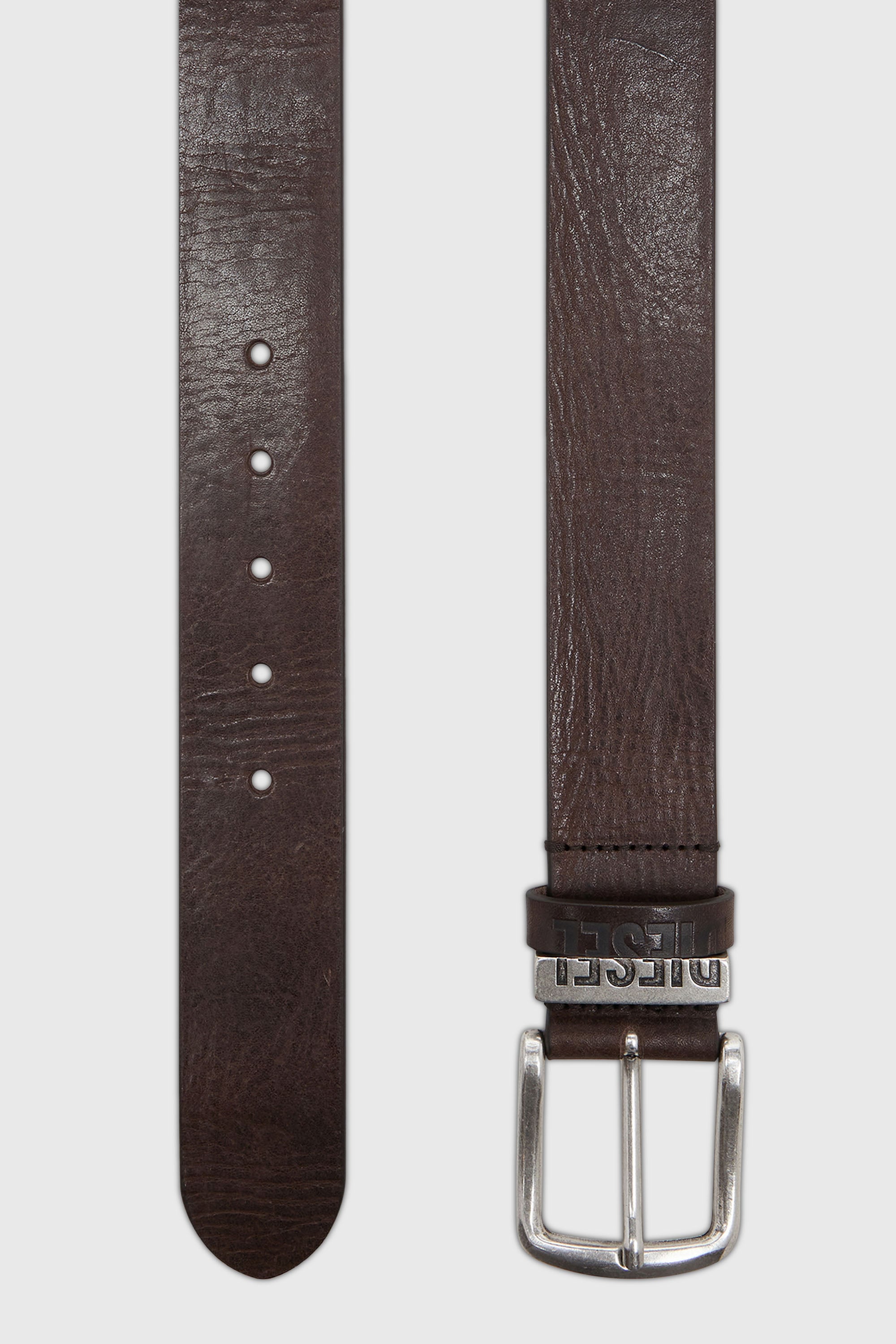 Diesel - B-VISIBLE, Herren 3.9cm G&uuml;rtel mit Kontrastschlaufen in Braun - 2