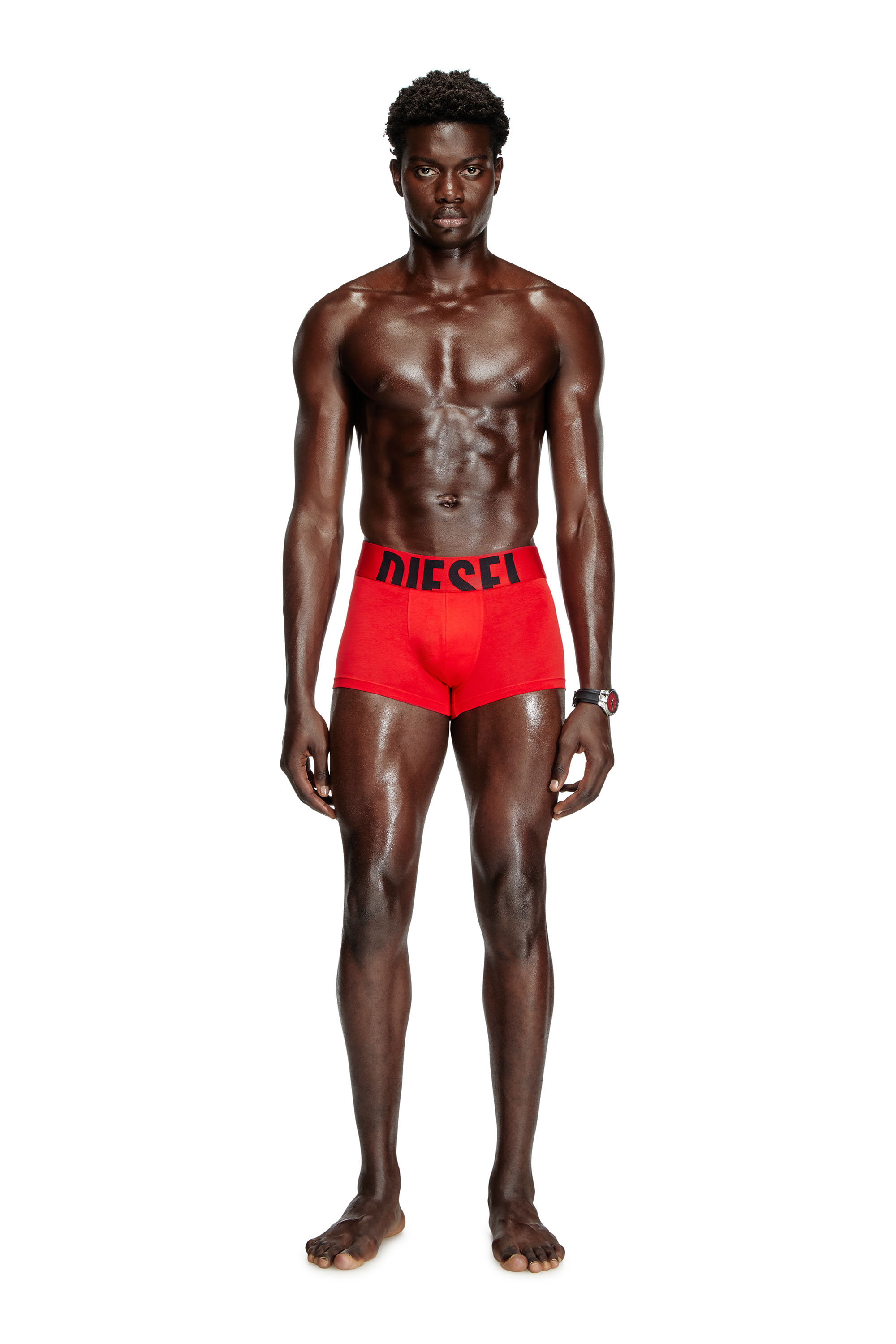 Diesel - UMBX-DAMIENTHREEPACK-5.5EL, Herren Retropants im Dreierpack aus Baumwollstretch in Rot/Schwarz - 3