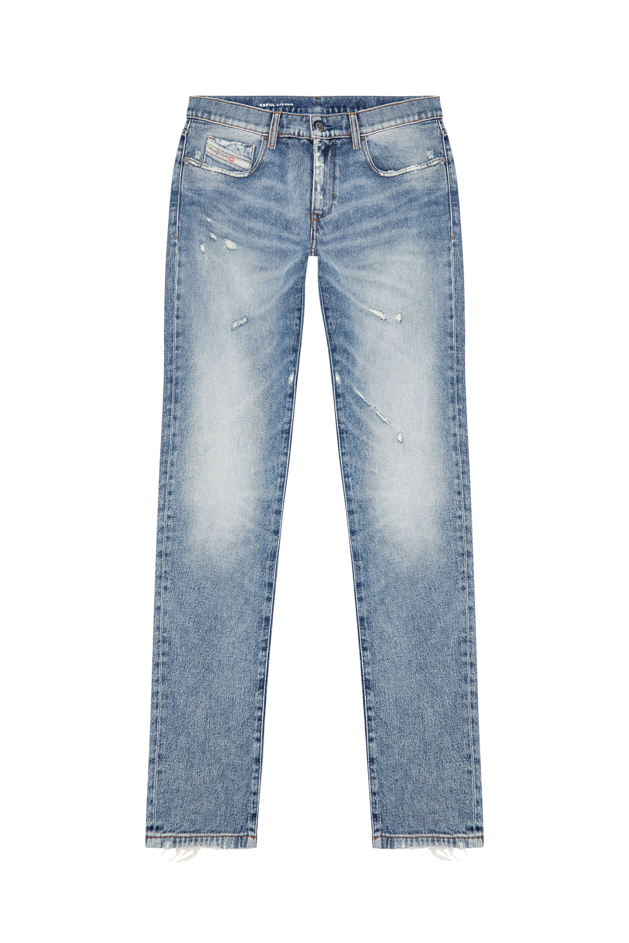 Diesel - Slim Jeans 2019 D-Strukt 09J57, Mittelblau - Image 5