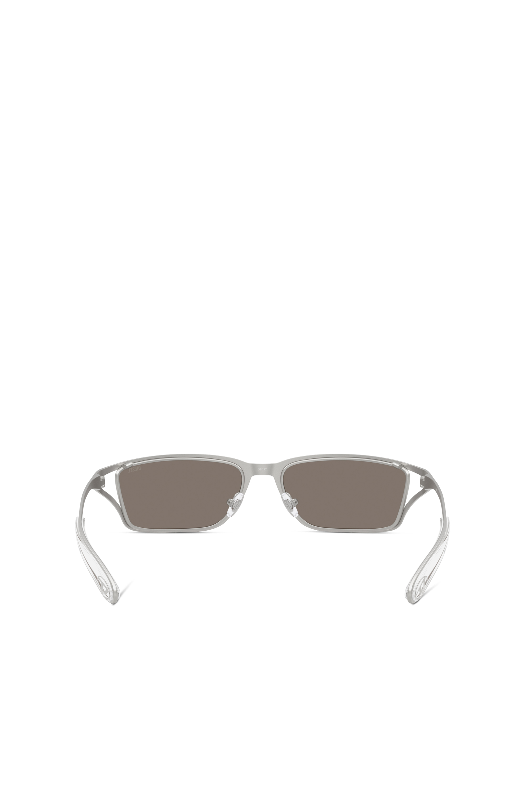 Diesel - 0DL1015, Unisex Rechteckige Sonnenbrille in Grau - 3