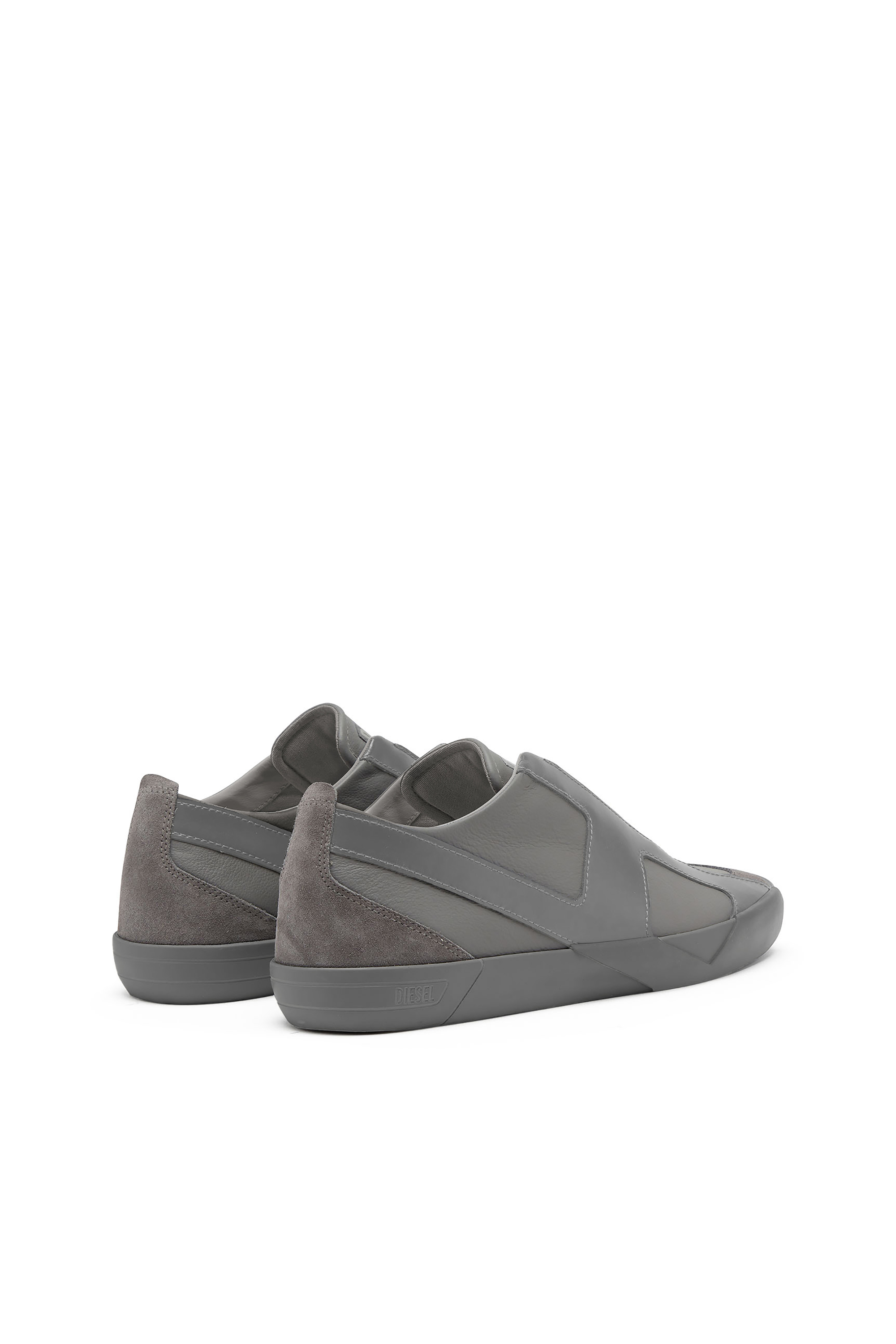Diesel - S-SLANTE-D LOW, Herren S-Slante-D-Sneaker aus Wildleder und Leder mit D-Logo in Grau - 3