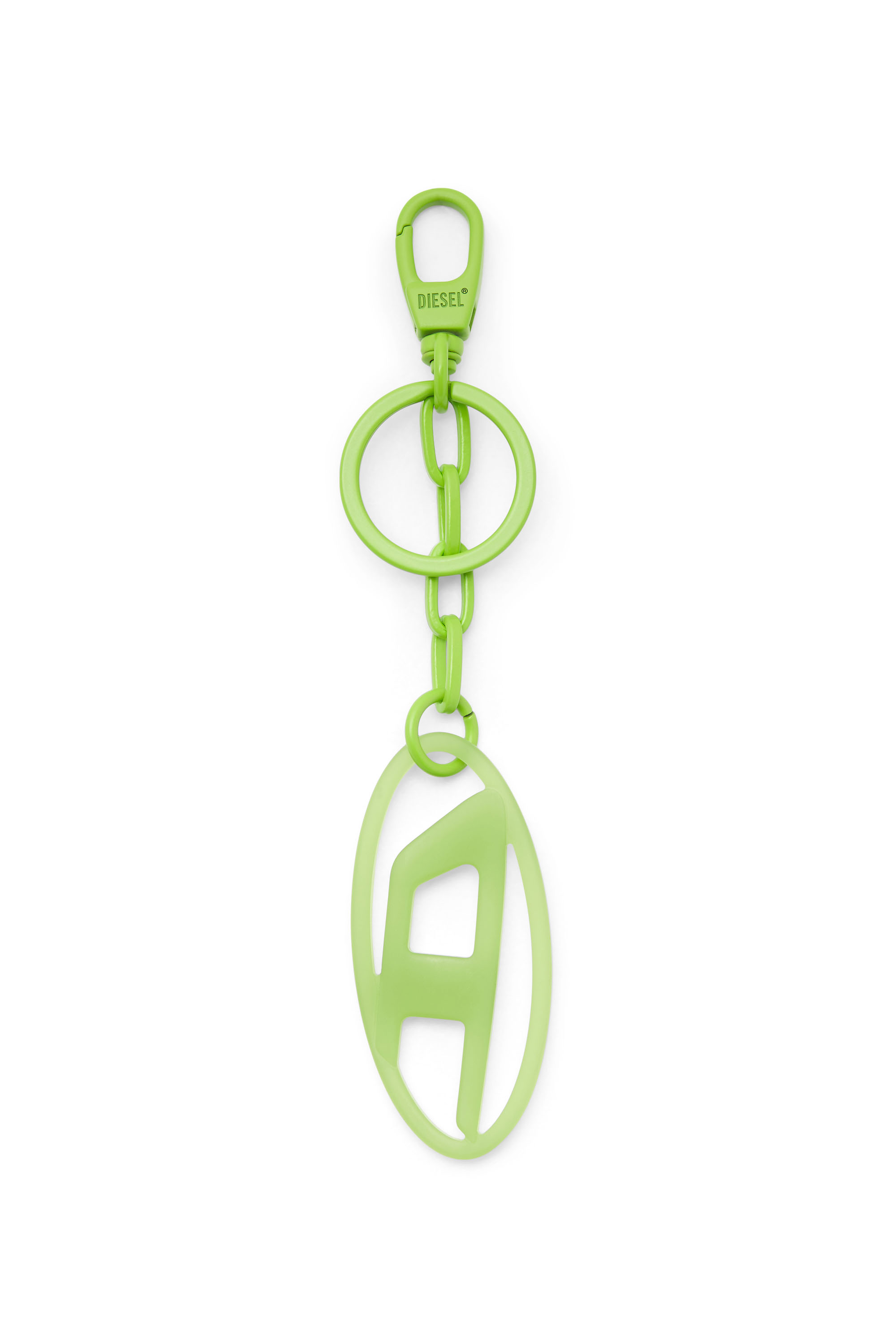 Diesel - OVAL D CHARM, Unisex Ovaler D-Anh&auml;nger/Schl&uuml;sselring aus Metall und Harz in Gr&uuml;n - 3