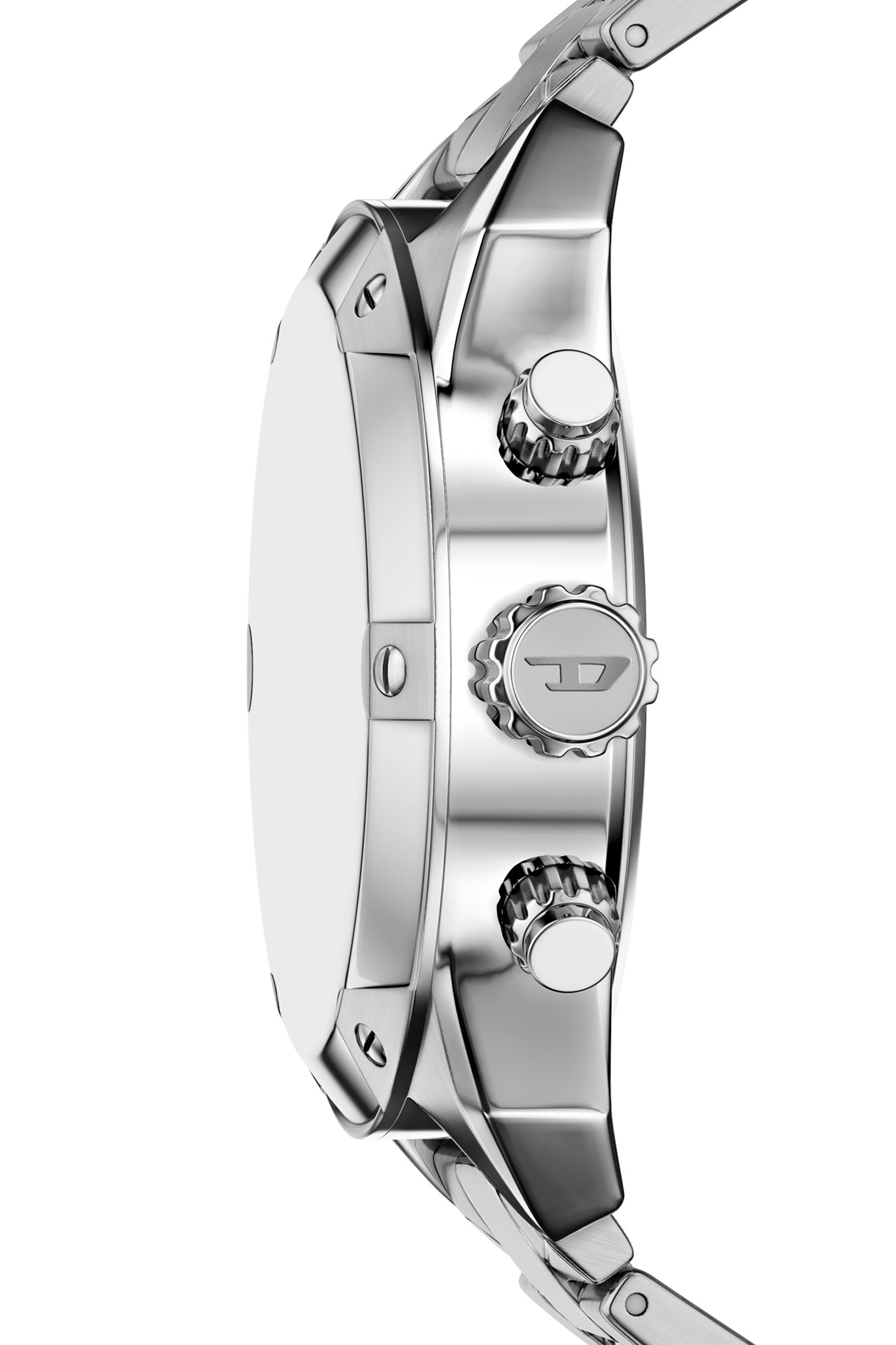 Diesel - DZ4712 WATCH, Herren Spiked Edelstahl-Uhr in Silber - 3