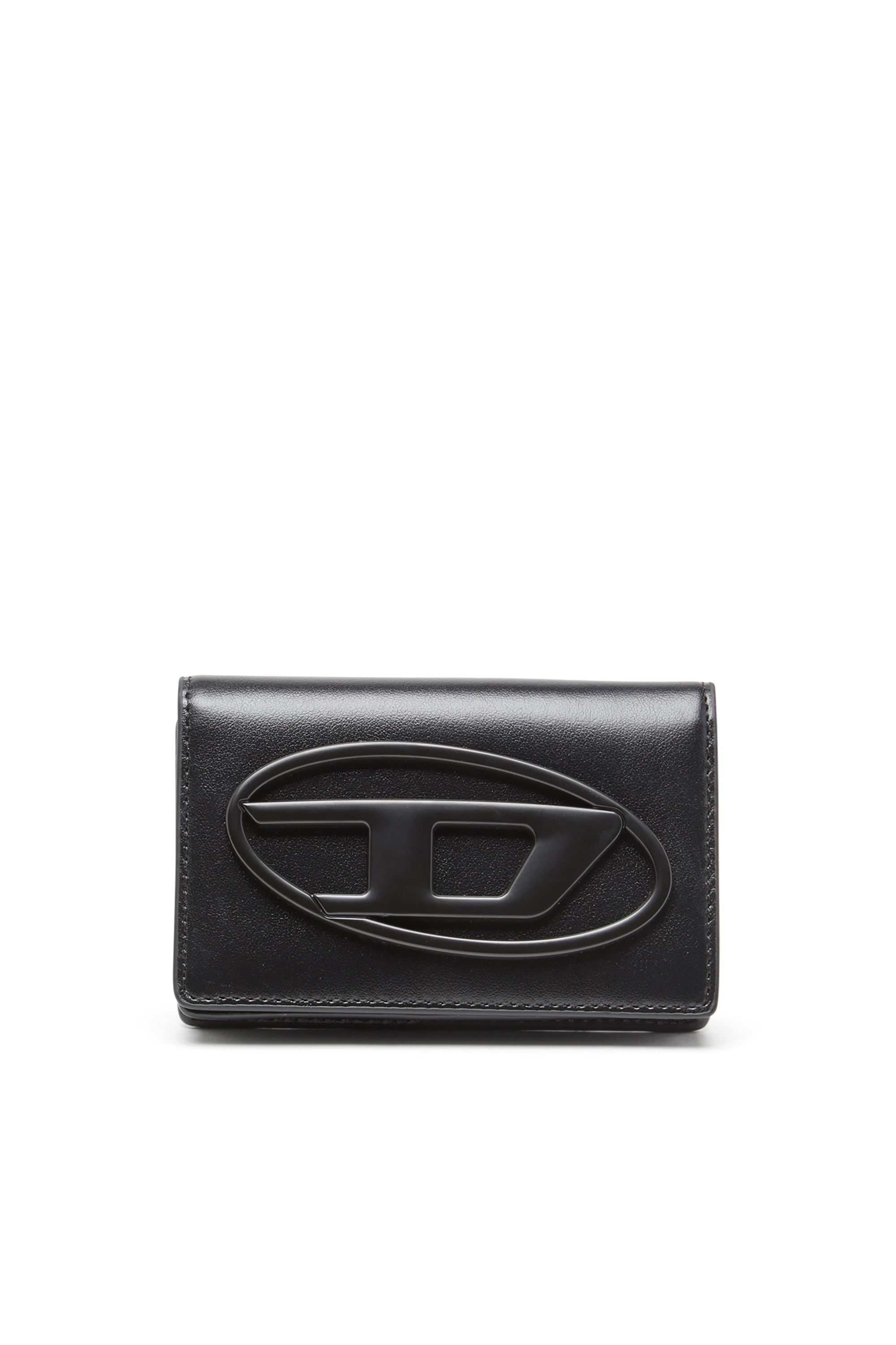 Diesel - HOLI-D CARD HOLDER IV, Herren Kartenetui aus kompaktem Leder in Schwarz - 1