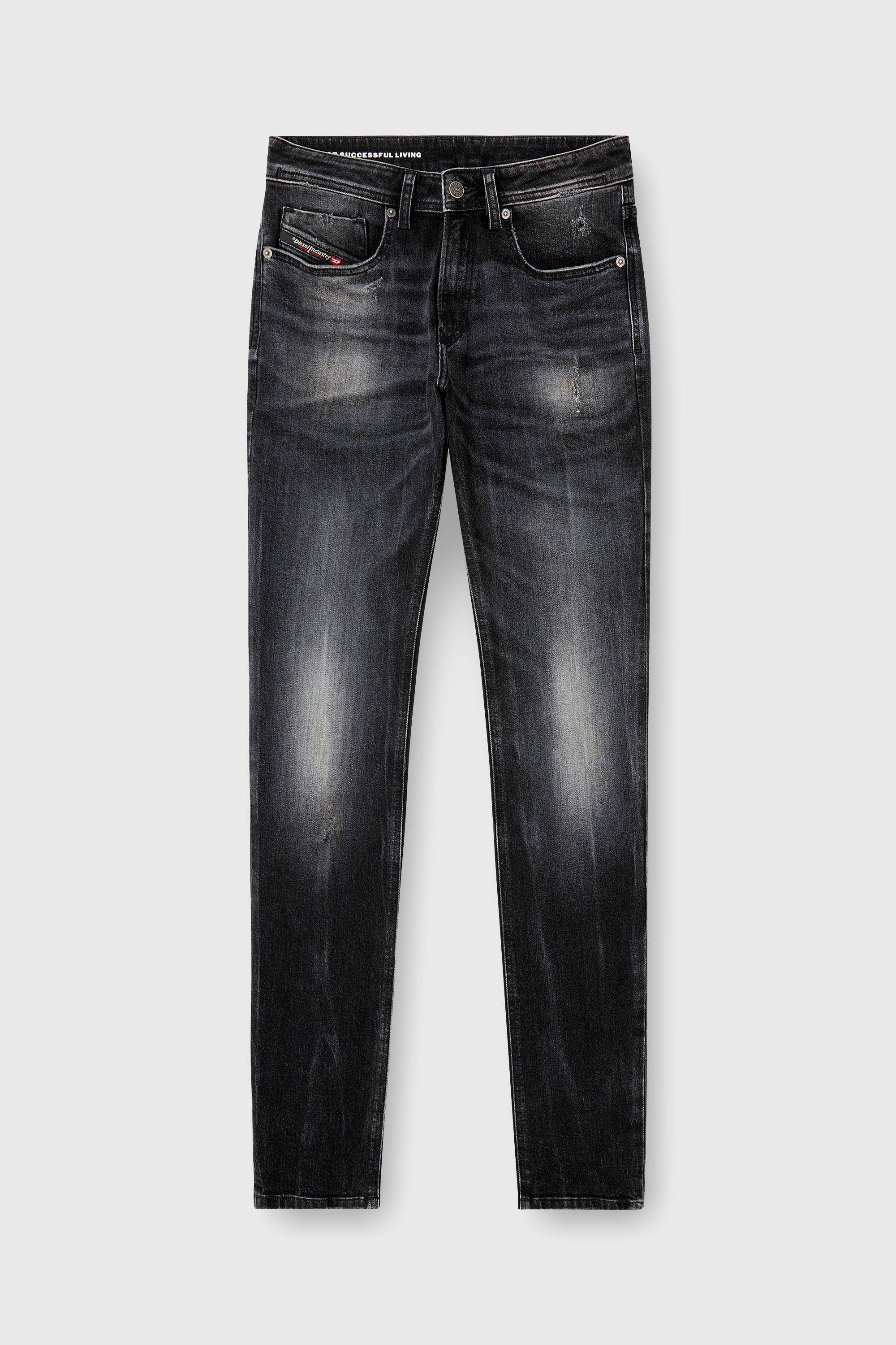 Diesel - Herren Skinny Jeans 1979 Sleenker 0DBDP, Schwarz/Dunkelgrau - 2