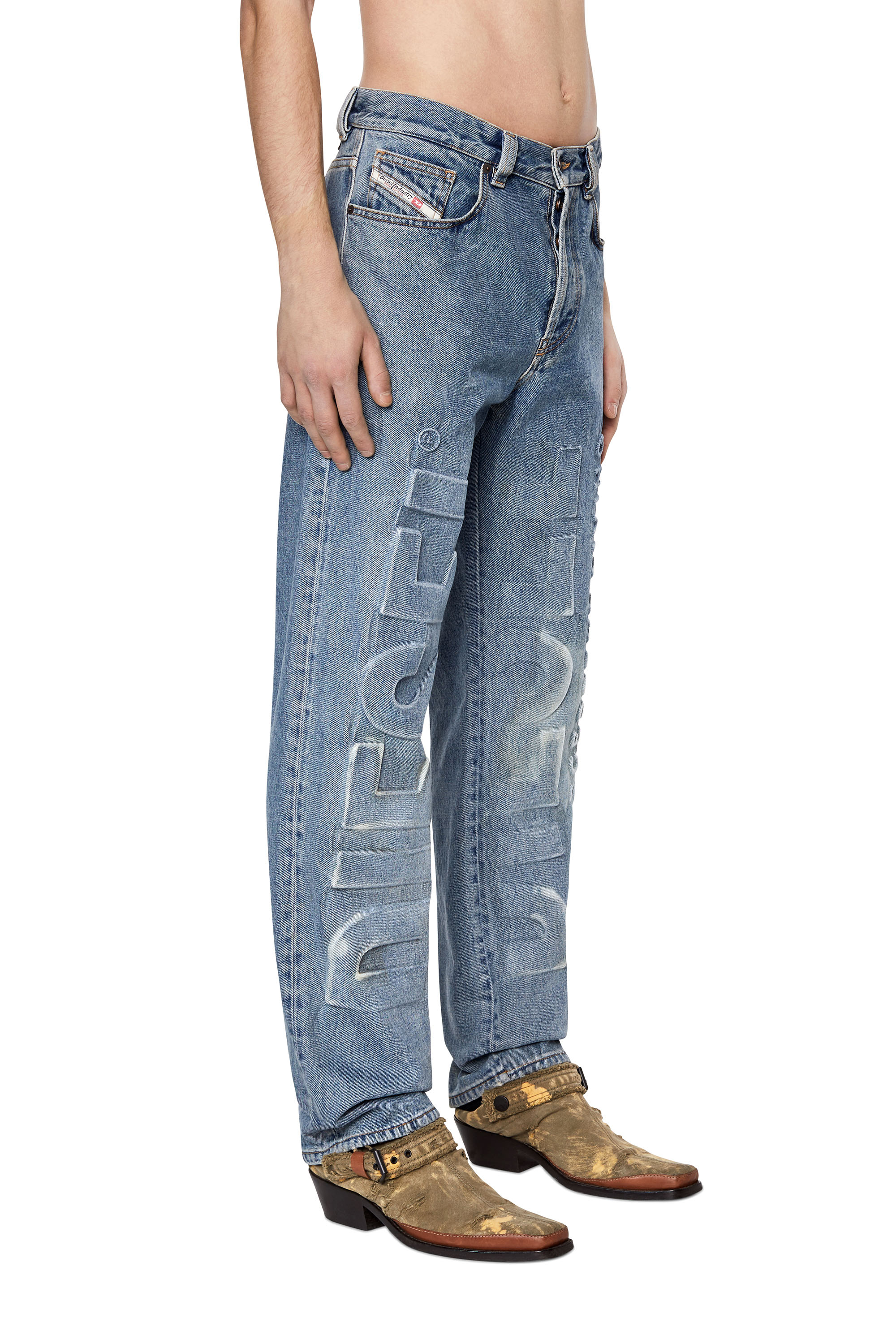 Diesel - 2010 D-Macs 007B9 Straight Jeans, Hellblau - Image 4